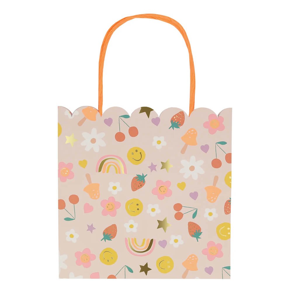 Meri Meri Party Happy Face Icons Favor / Treat Bags - bubblegum market