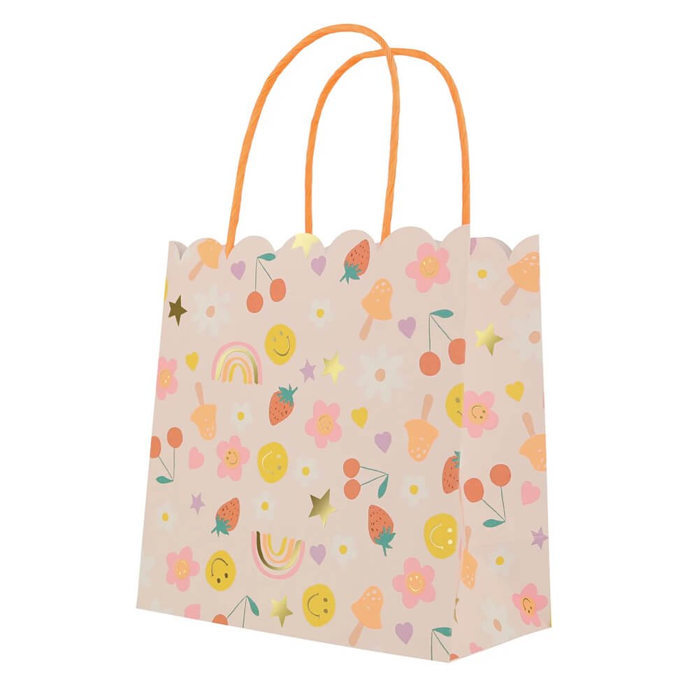 Meri Meri Party Happy Face Icons Favor / Treat Bags - bubblegum market
