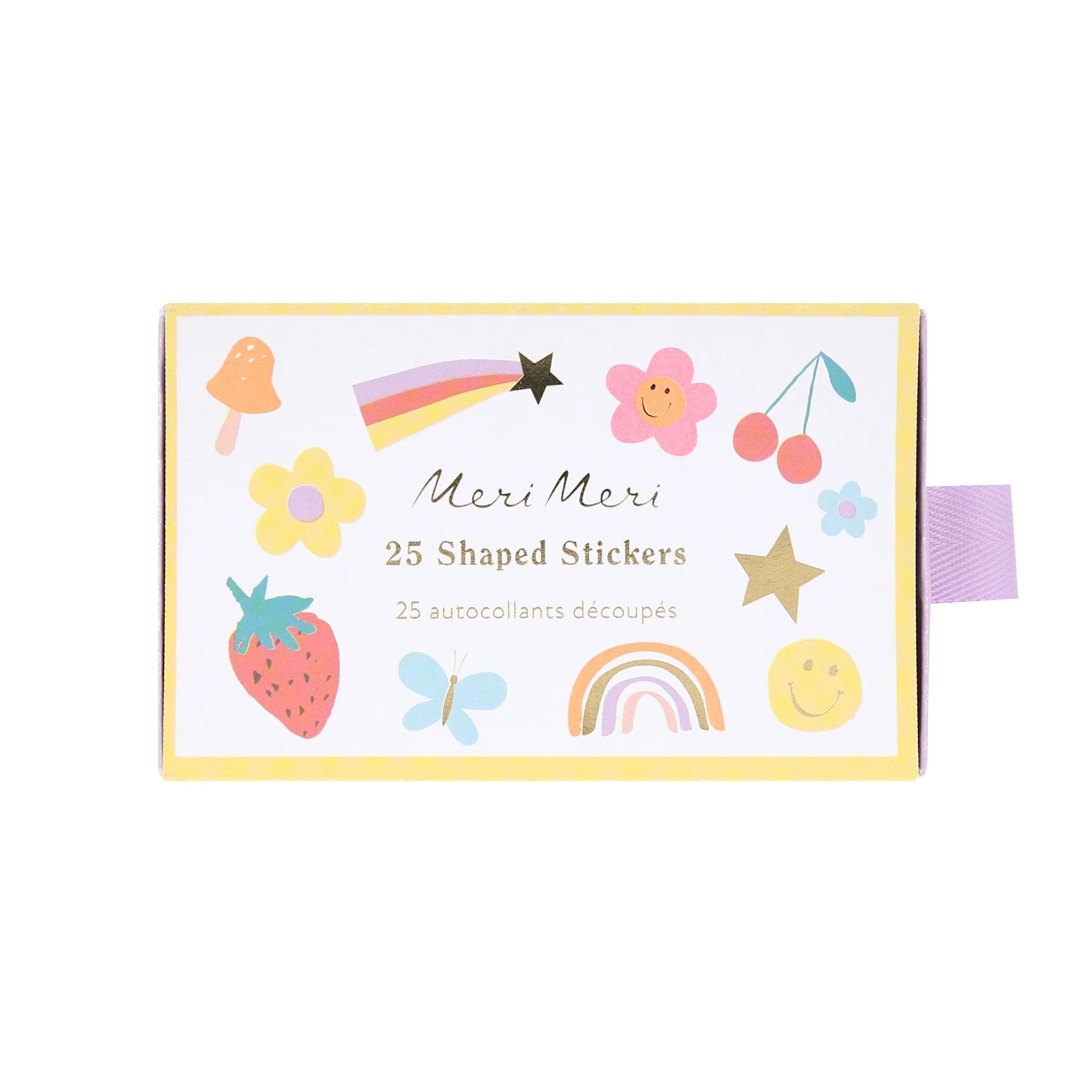 Meri Meri Party Happy Icons Shaped Stickers Box - bubblegum market