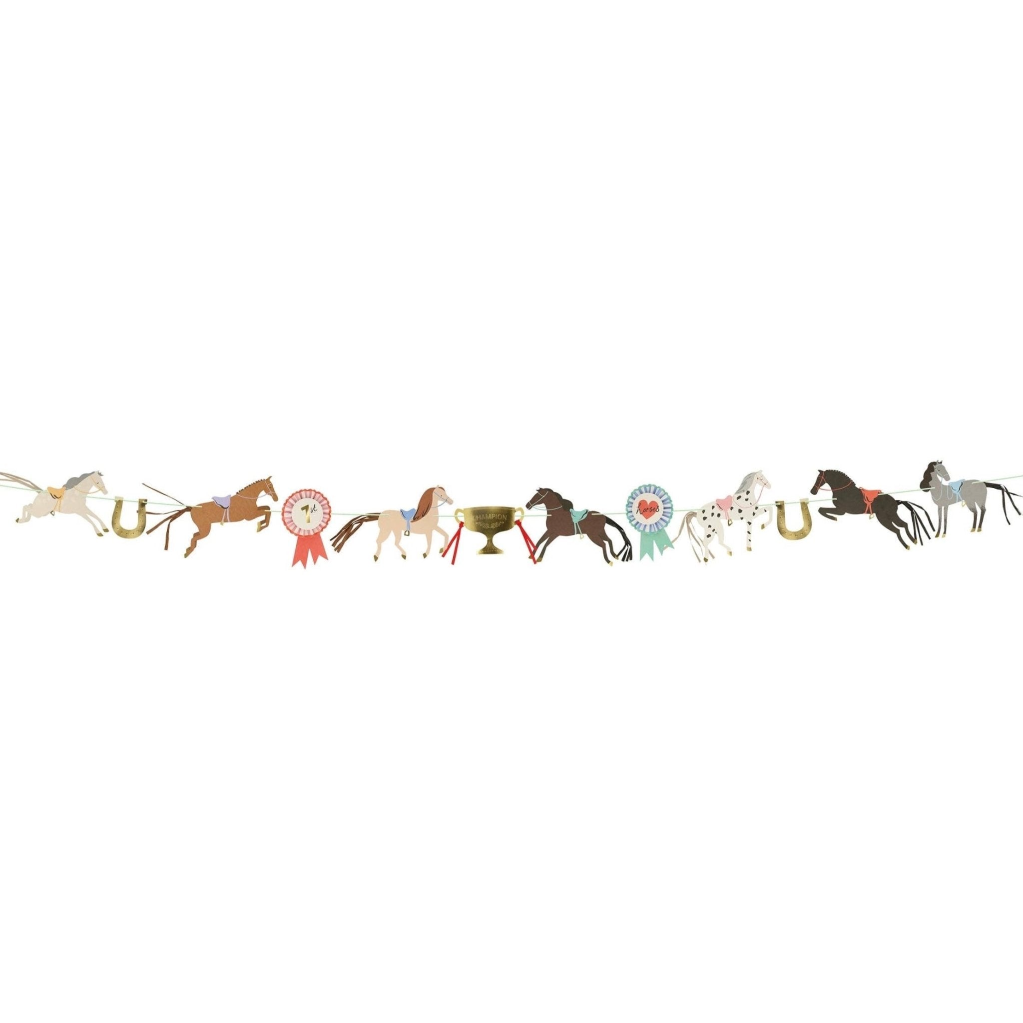 Meri Meri Party Horse Garland - bubblegum market