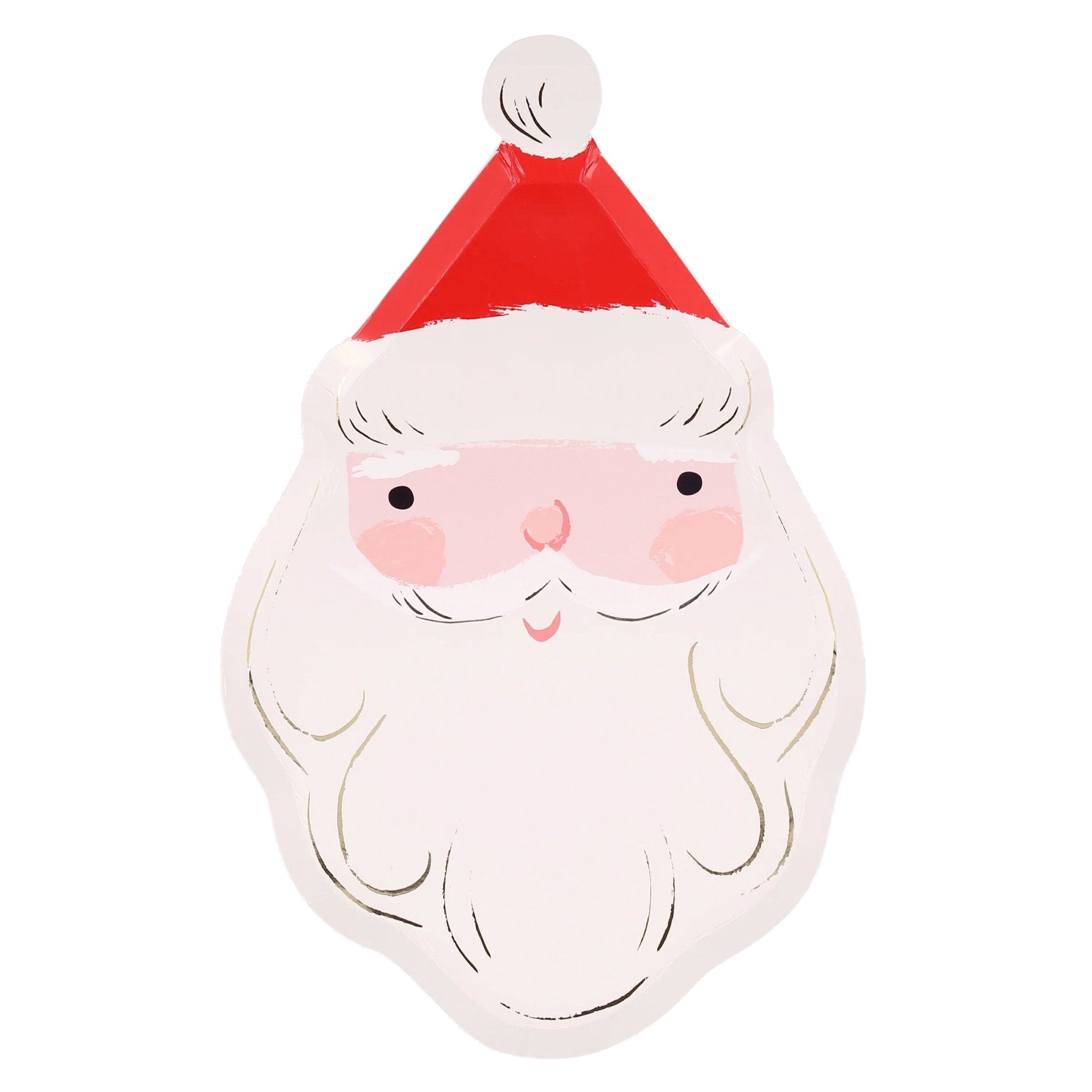 Meri Meri Party Jolly Christmas Santa Plates - bubblegum market