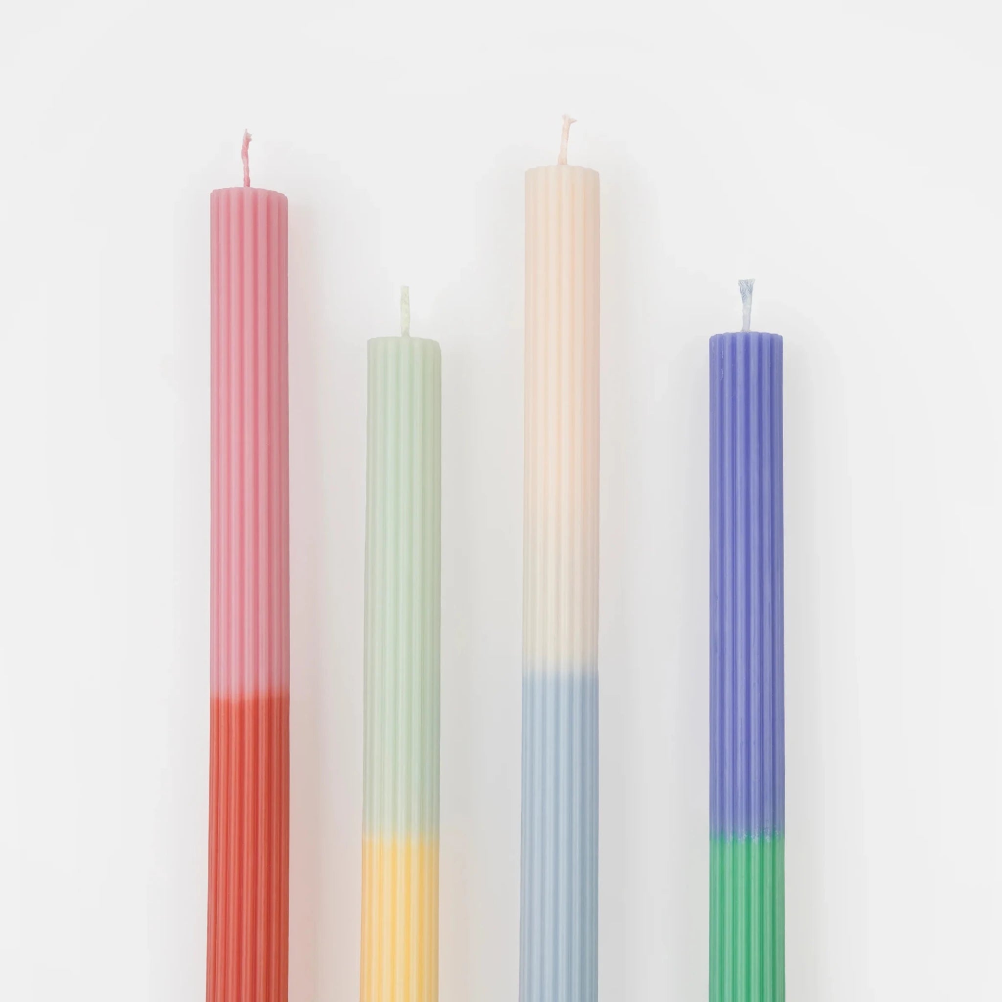 Meri Meri Party Multi Block Color Table Candles - bubblegum market