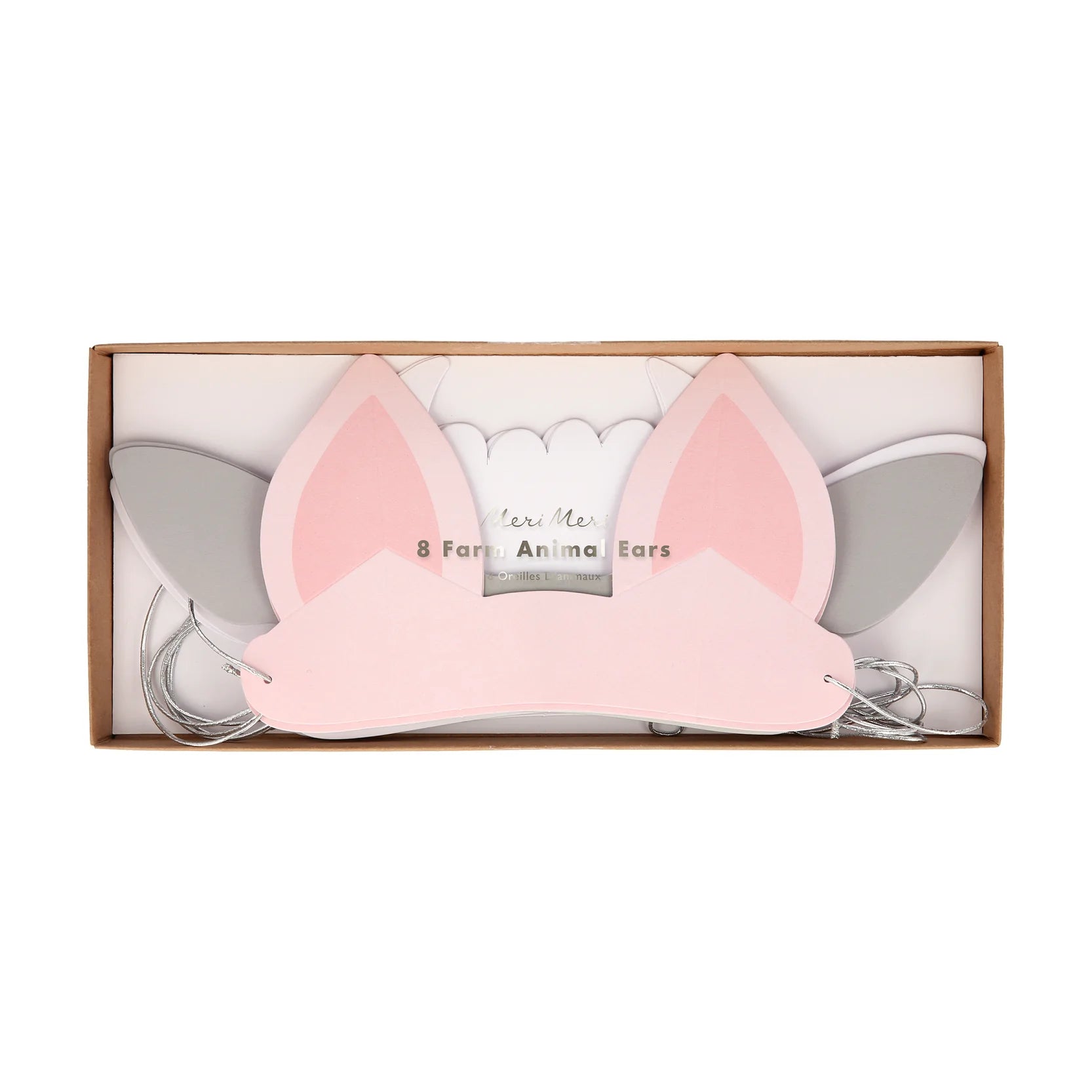 Meri Meri Party On The Farm Animal Ears - bubblegum market