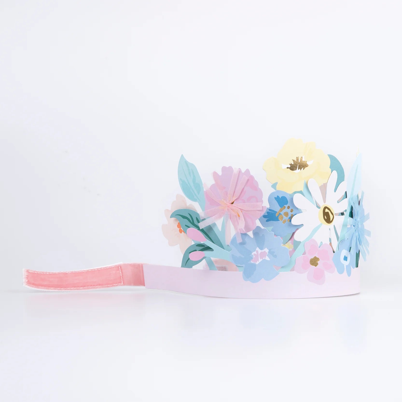 Meri Meri Party Paper Flower Headdress - bubblegum market