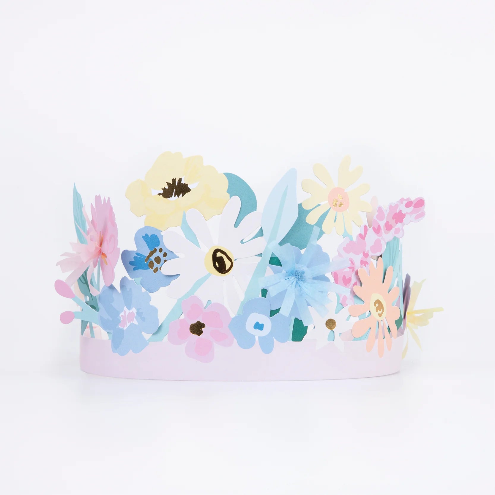 Meri Meri Party Paper Flower Headdress - bubblegum market