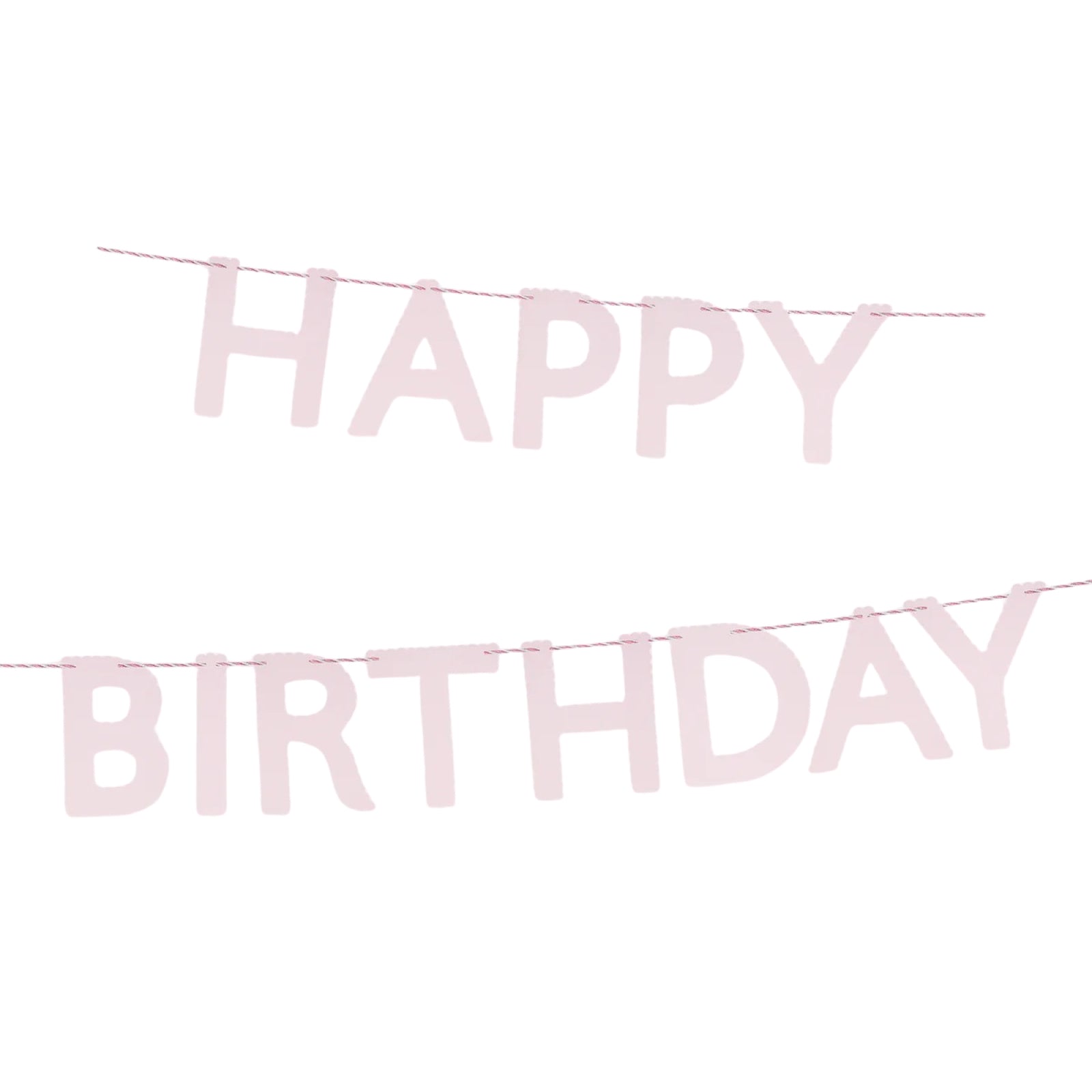 Meri Meri Party Pink Scalloped Happy Birthday Garland - bubblegum market