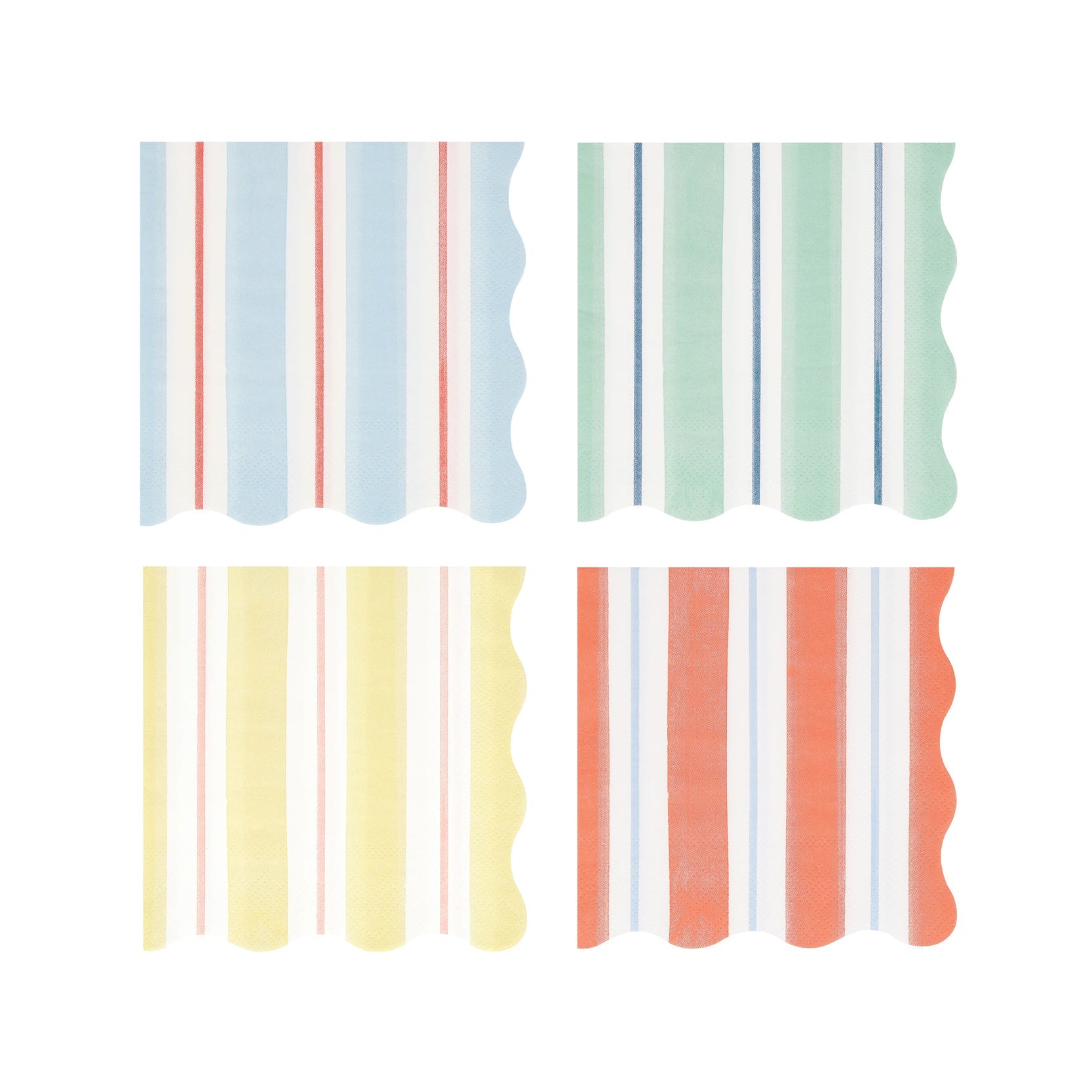 Meri Meri Party Preppy Stripe Small Napkins - bubblegum market