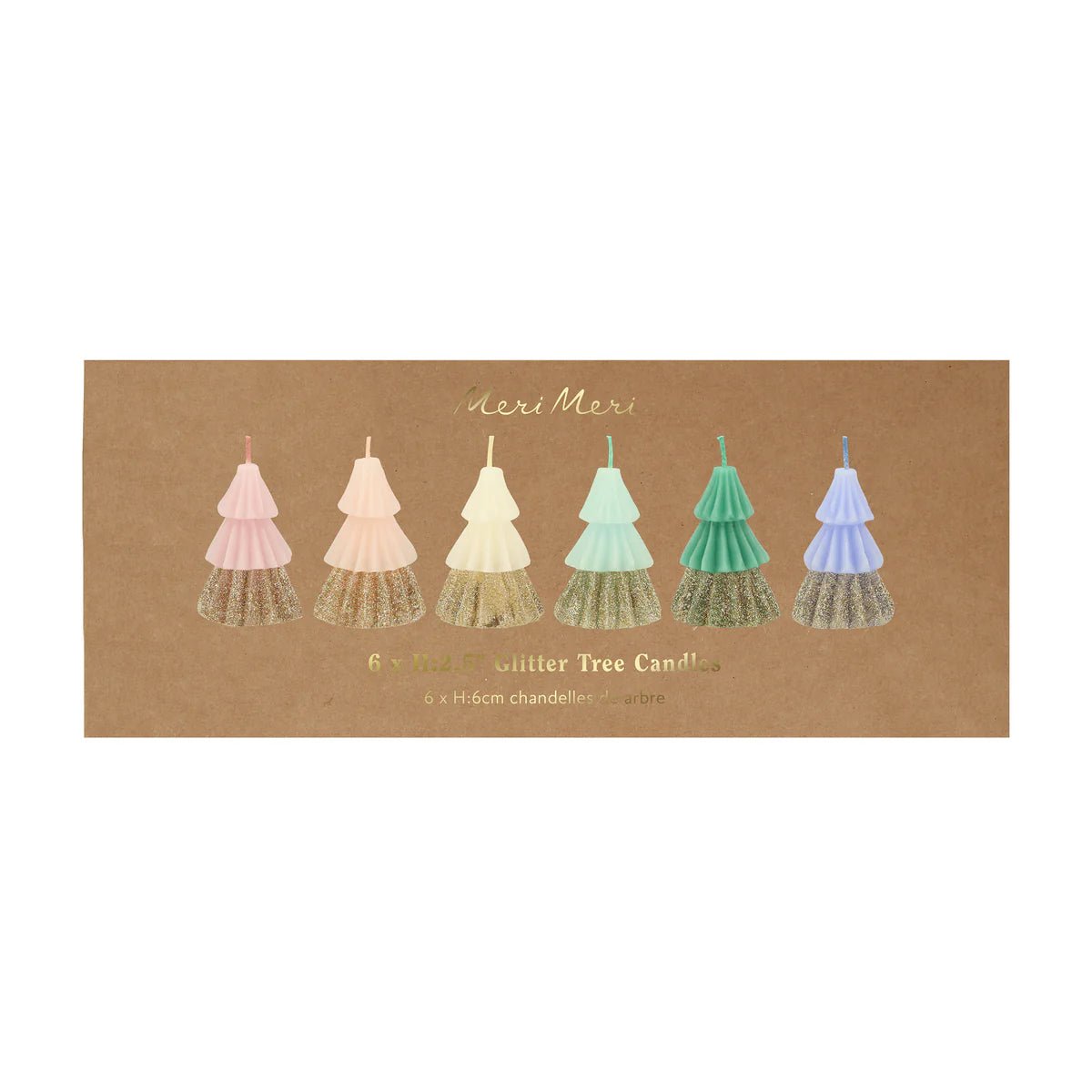 Meri Meri Party Rainbow Glitter Tree Candles - bubblegum market
