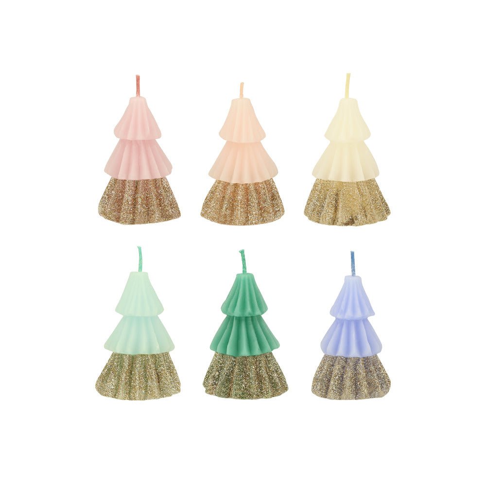 Meri Meri Party Rainbow Glitter Tree Candles - bubblegum market