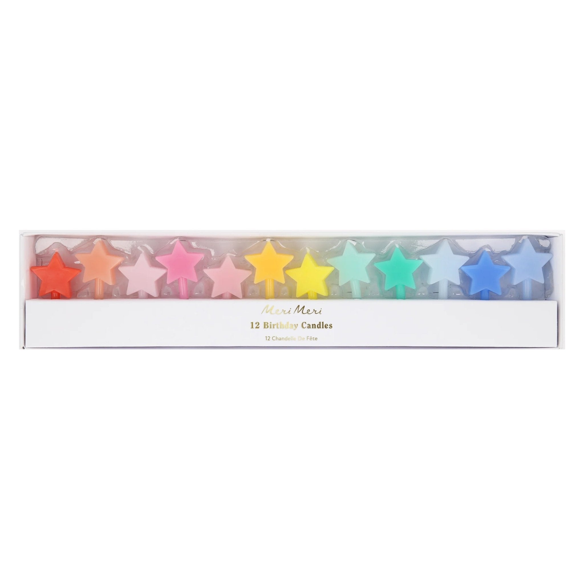 Meri Meri Party Rainbow Star Candles - bubblegum market