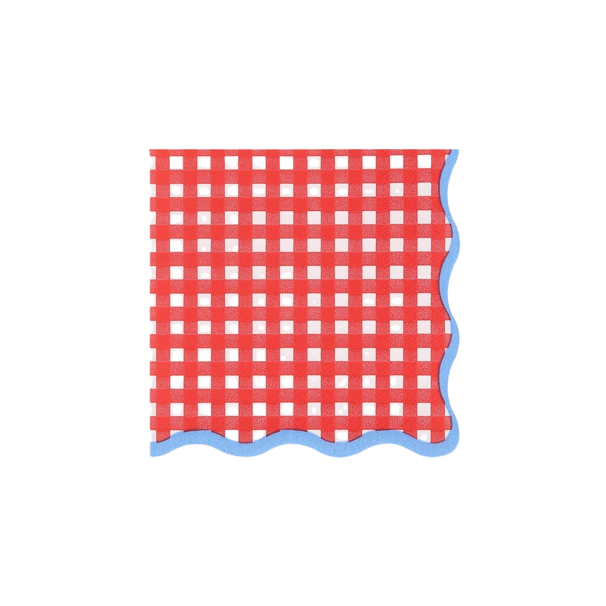 Meri Meri Party Red Gingham Small Napkins - bubblegum market