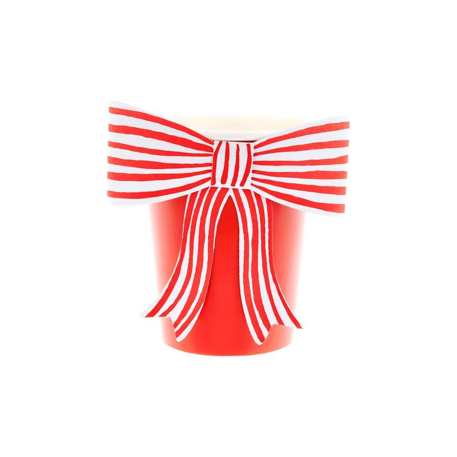 Meri Meri Party Red & White Stripy Bow Cups - bubblegum market