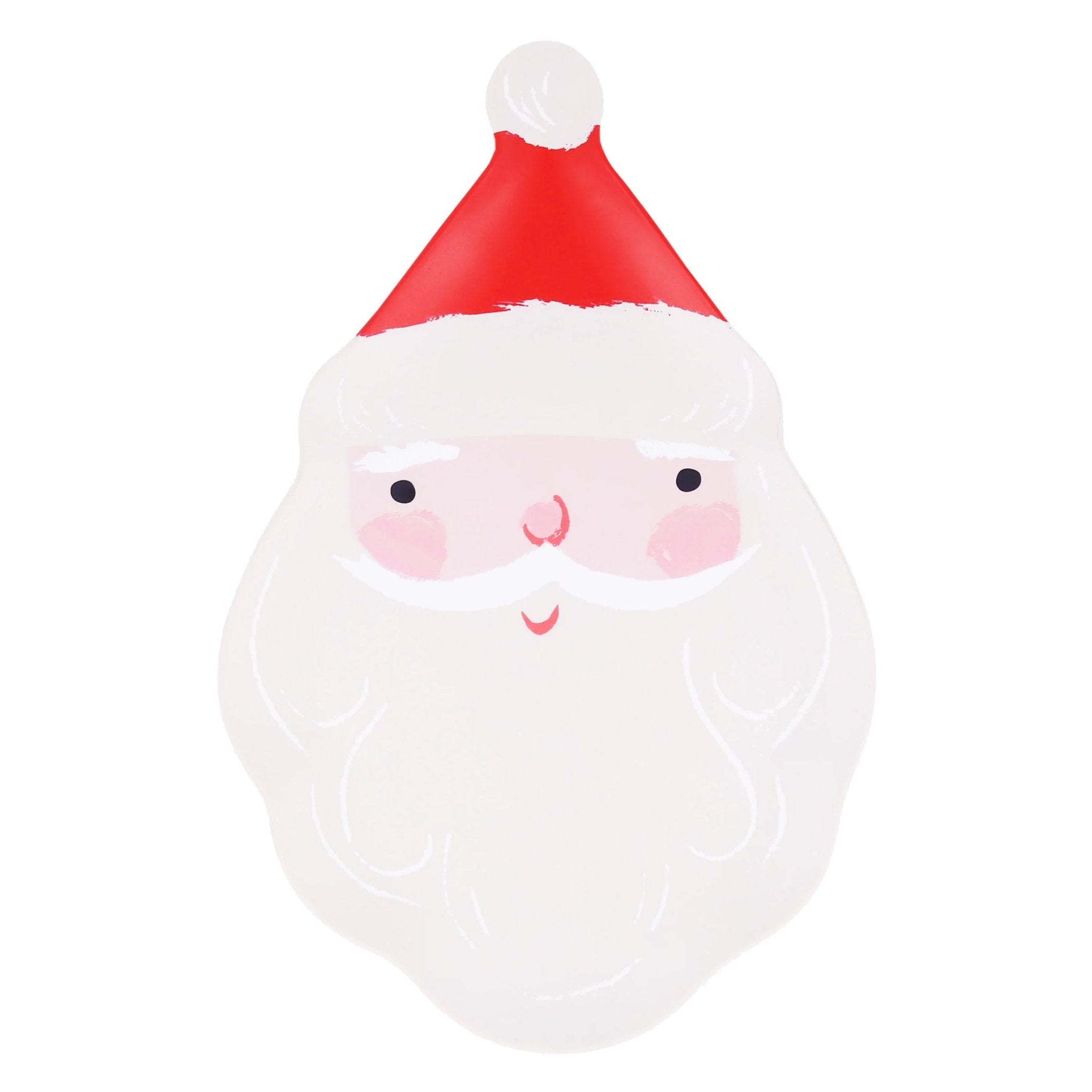 Meri Meri Party Reusable Santa Plate - bubblegum market