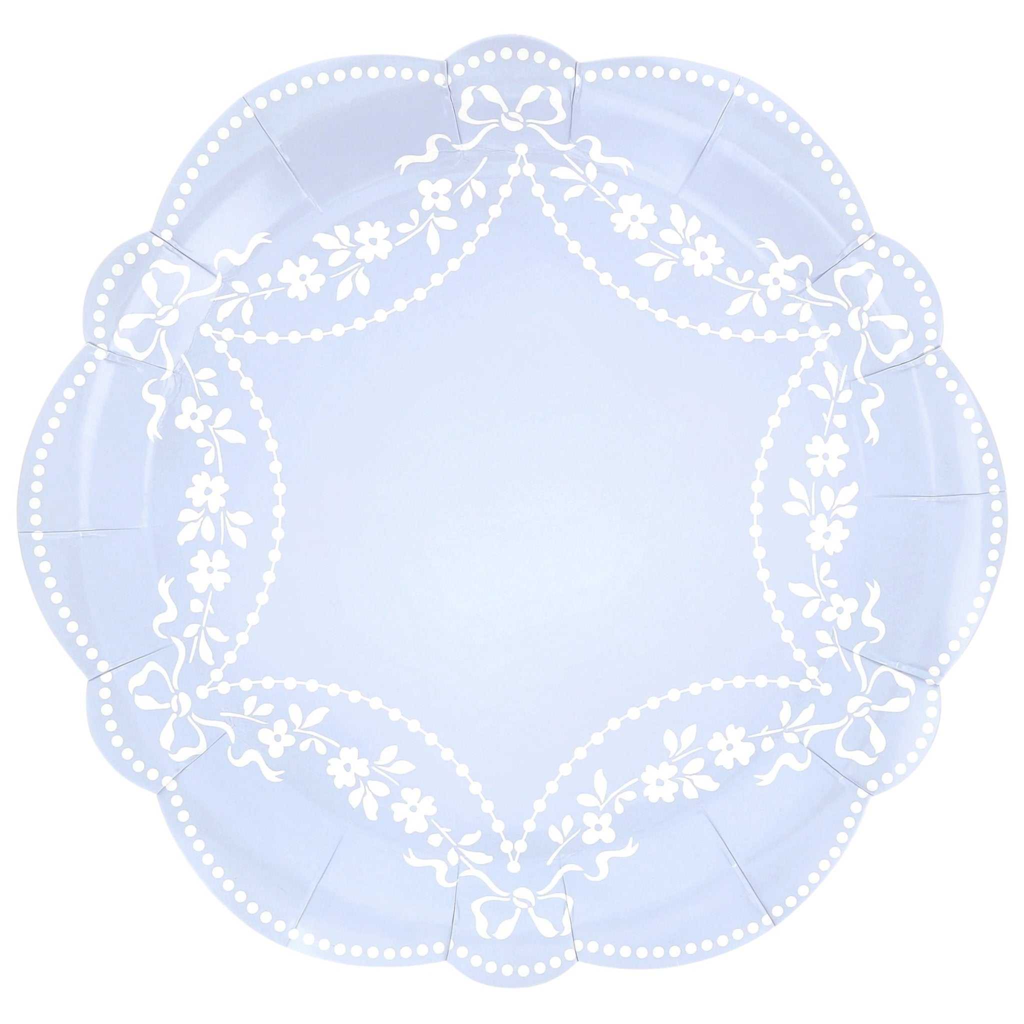 Meri Meri Party Rococo Blue Dinner Plates 11.5" - bubblegum market