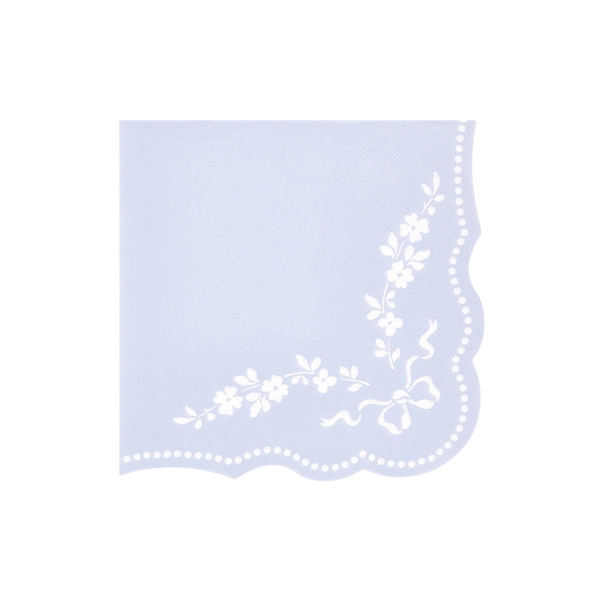 Meri Meri Party Rococo Blue Large Napkins - bubblegum market