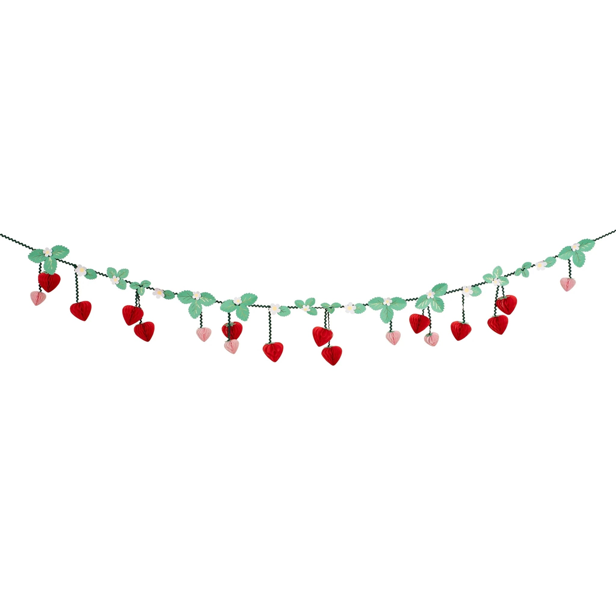 Meri Meri Party Strawberry Honeycomb Garland - bubblegum market