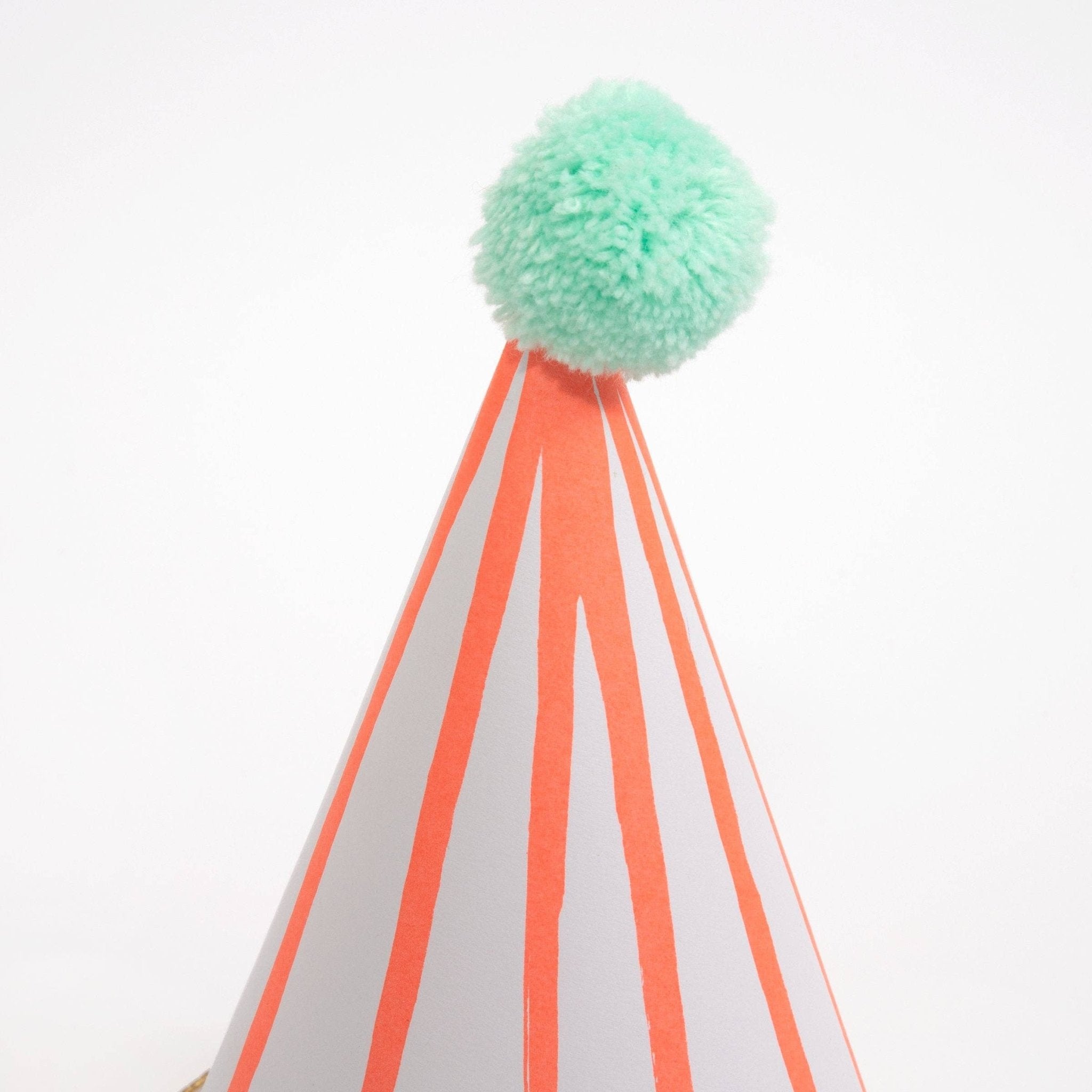Meri Meri Party Stripe Pompom Party Hats - bubblegum market