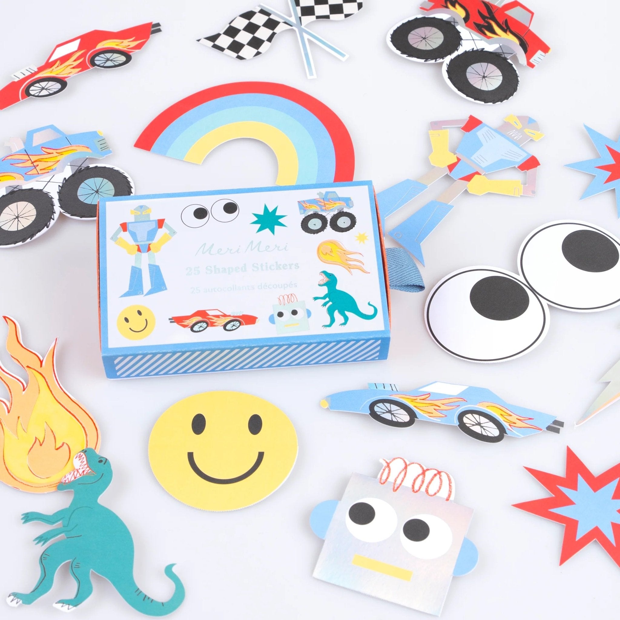 Meri Meri Party Toybox Icon Shaped Stickers Box - bubblegum market