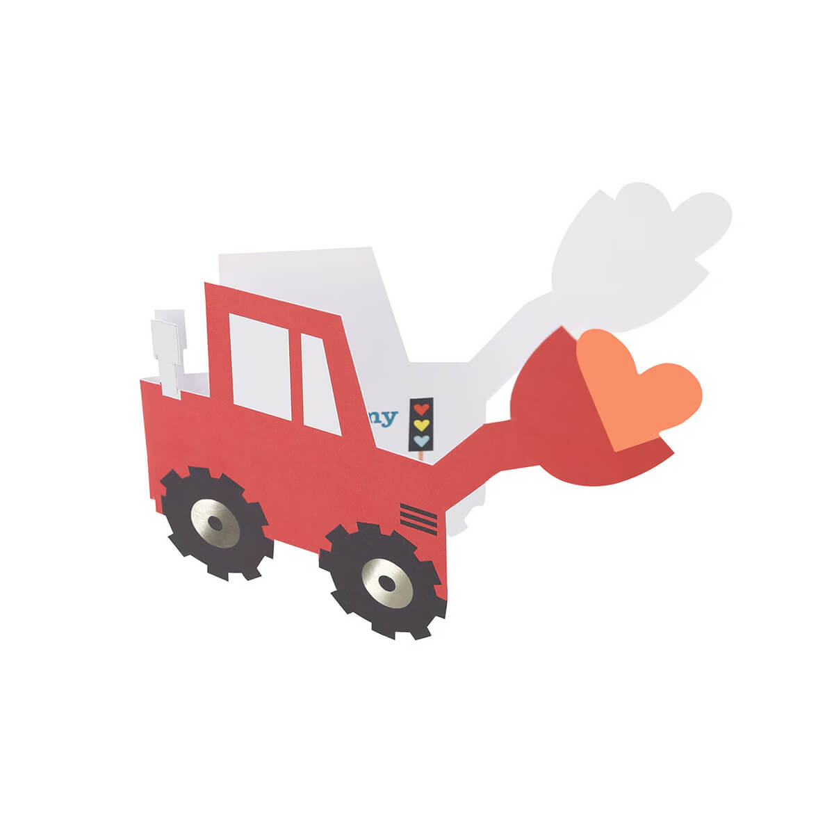 Meri Meri Party Truck Valentine Cards & Stickers Set (24ct) - bubblegum market