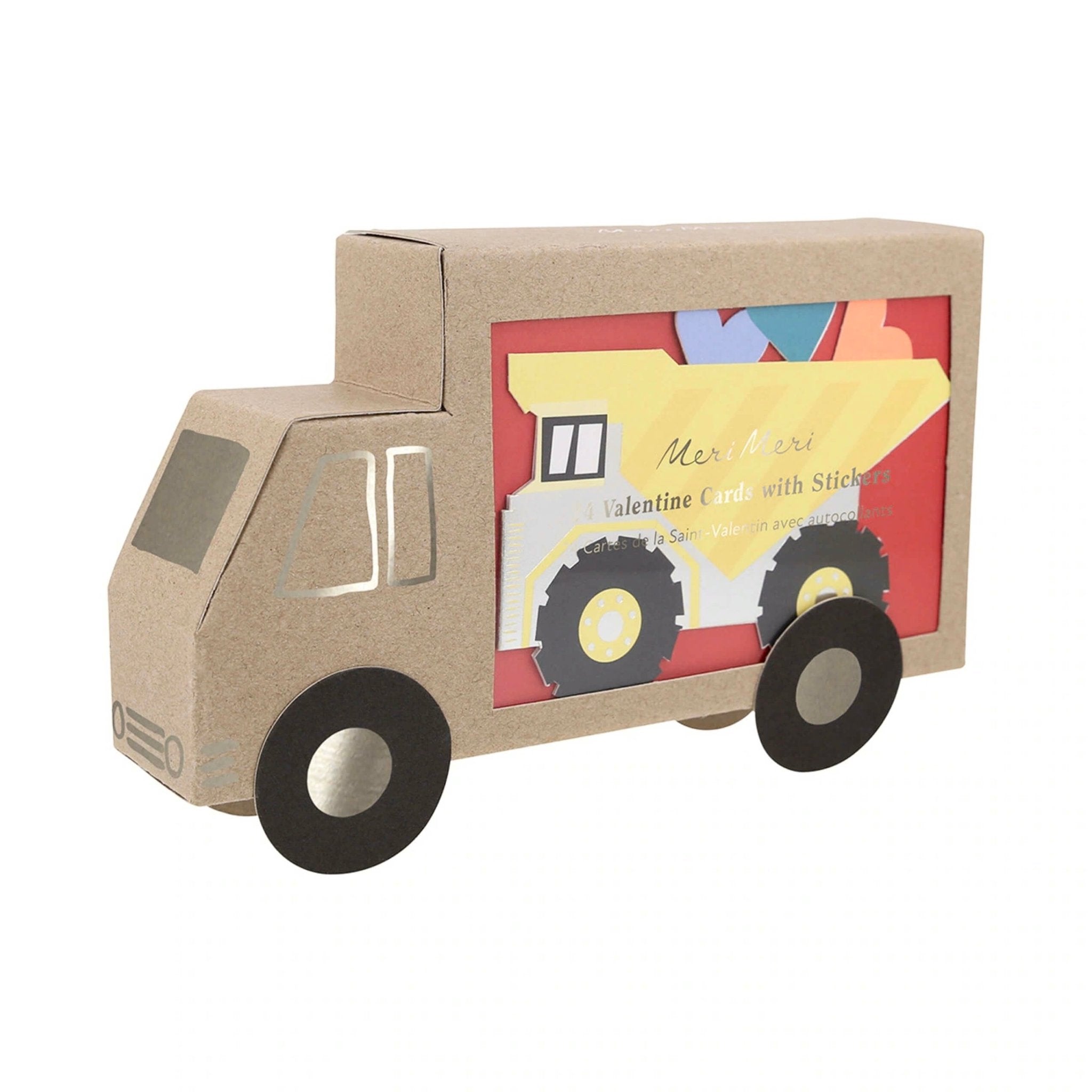 Meri Meri Party Truck Valentine Cards & Stickers Set (24ct) - bubblegum market