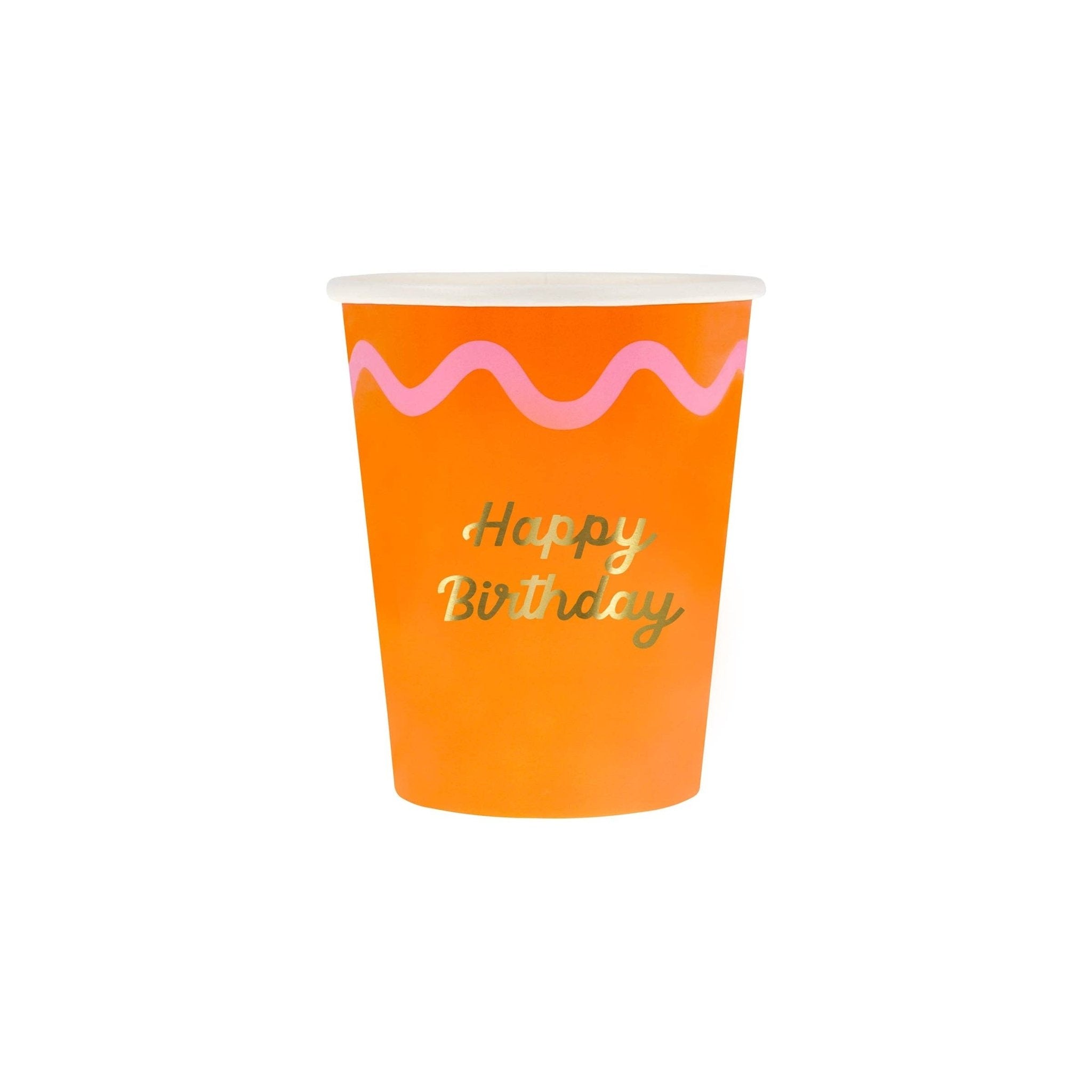 Meri Meri Party Wiggle Edge Cups - bubblegum market