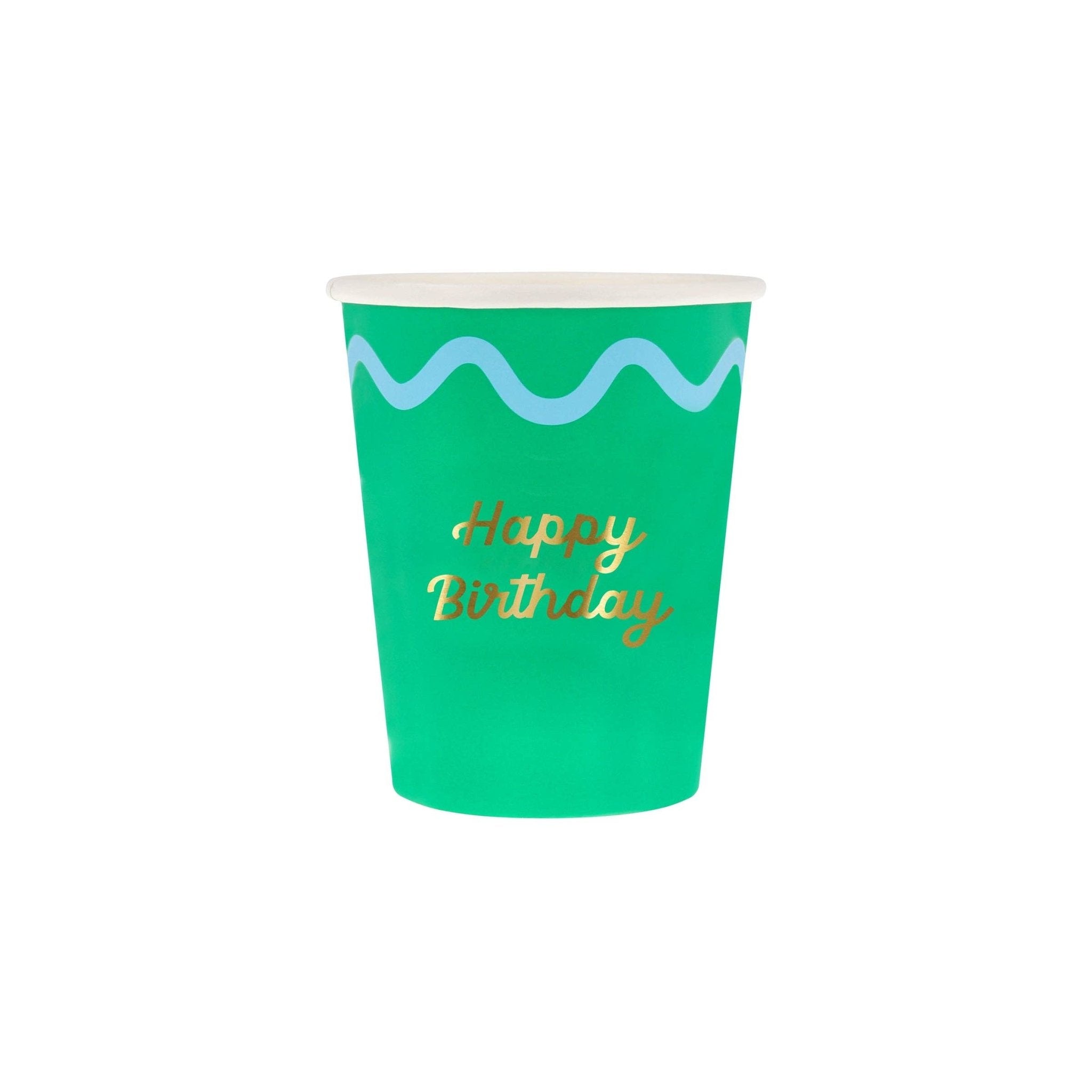 Meri Meri Party Wiggle Edge Cups - bubblegum market