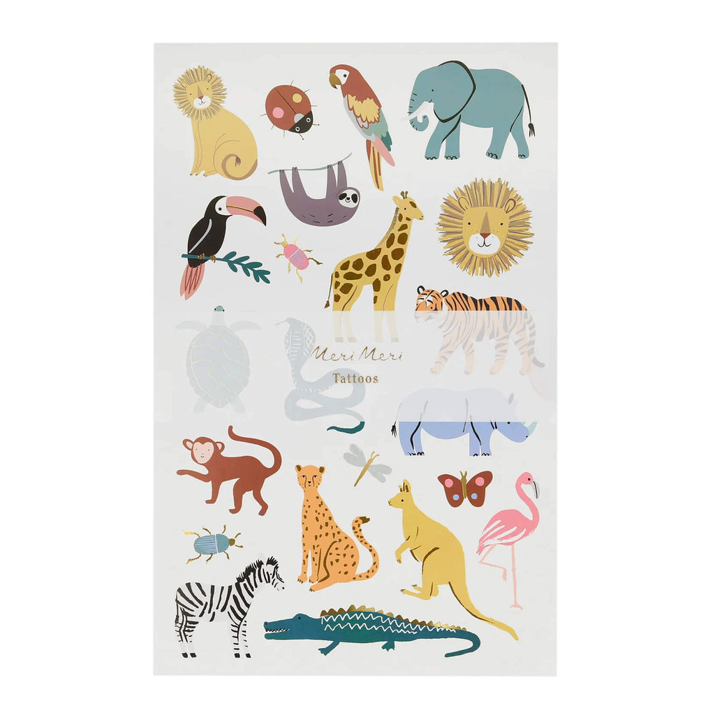 meri-meri-party-wild-animals-tattoo-sheets-packaged-party-favors