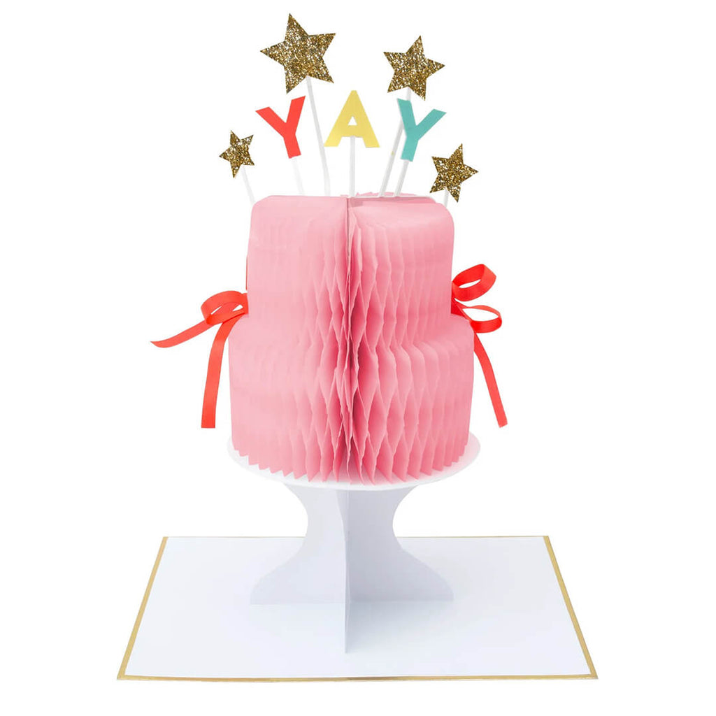 meri-meri-party-yay-pink-cake-stand-up-birthday-card-decoration-opened