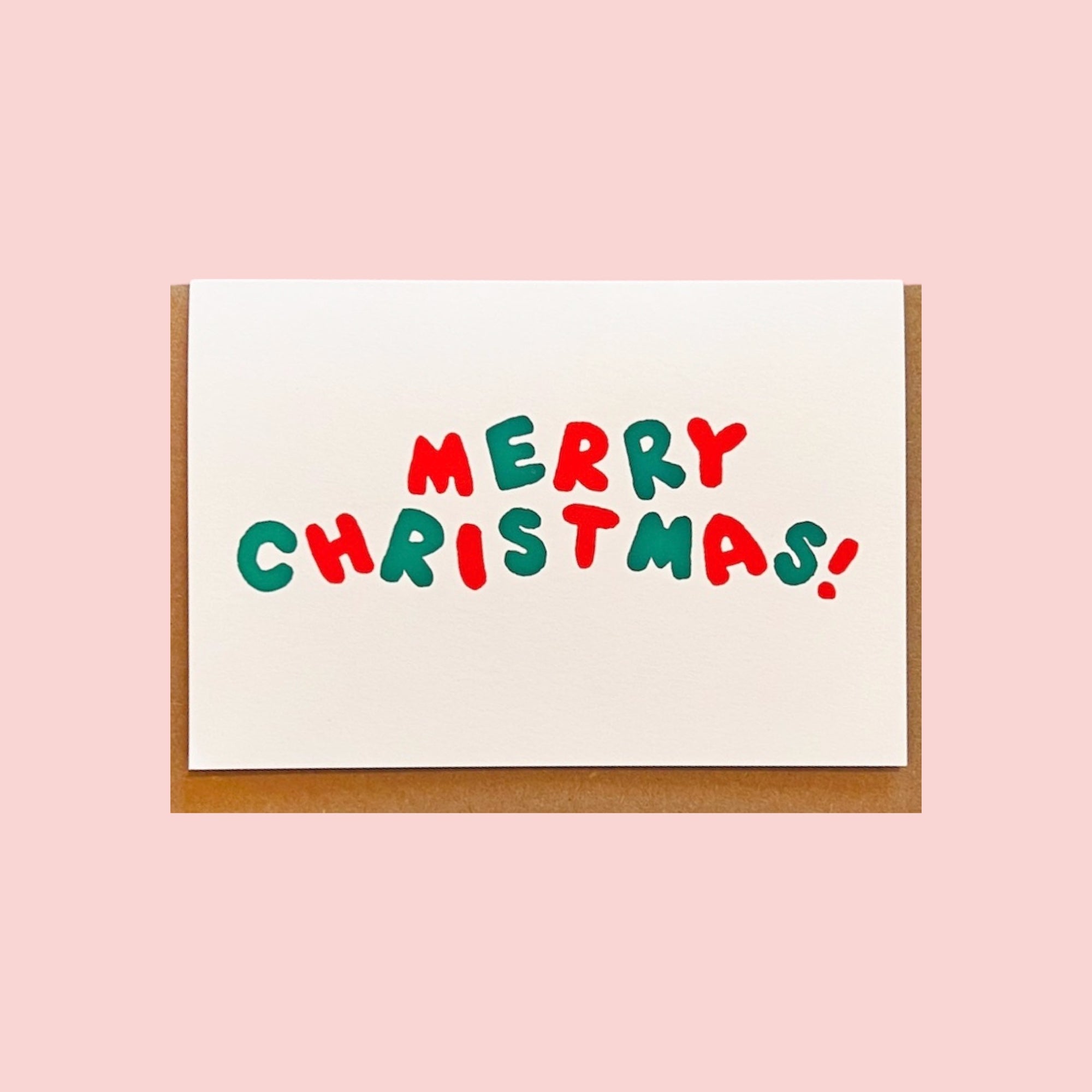 MERRY CHRISTMAS MINI GREETING CARD - bubblegum market