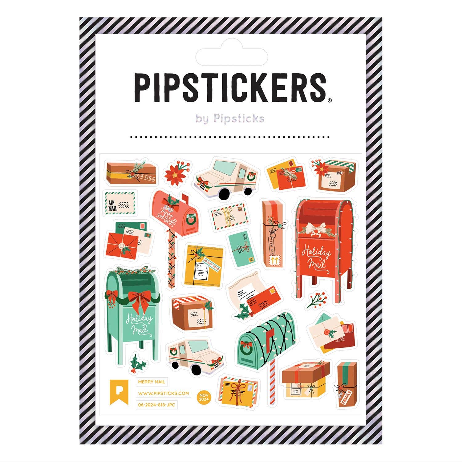 Merry Mail Stickers - bubblegum market