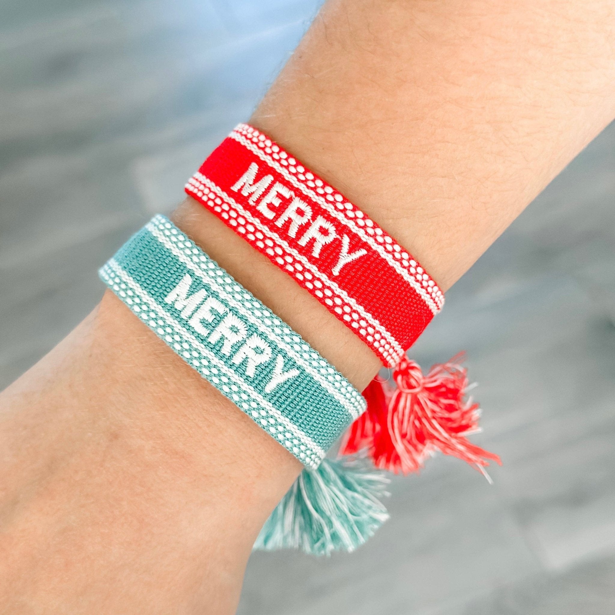 MERRY Woven Bracelet - bubblegum market