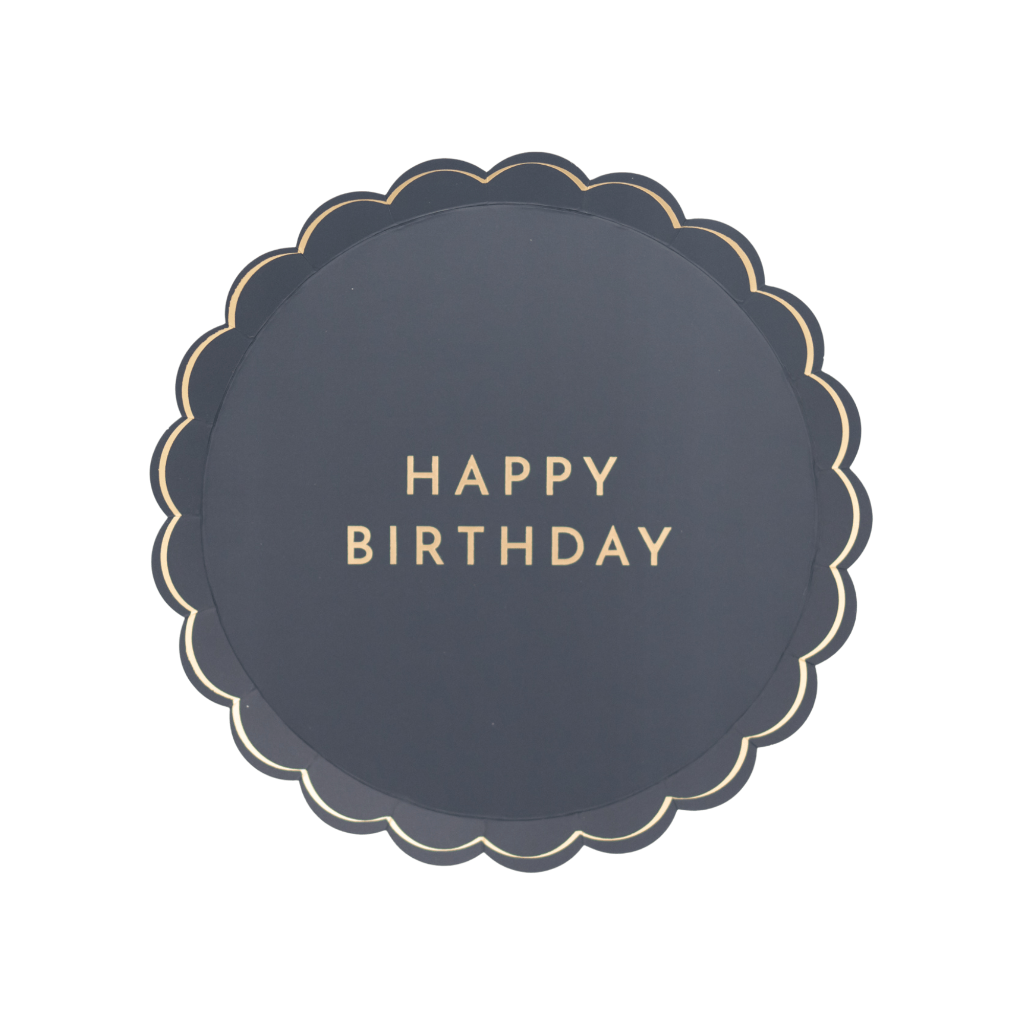 Midnight Blue Signature HAPPY BIRTHDAY Small Plates 8.5" - bubblegum market