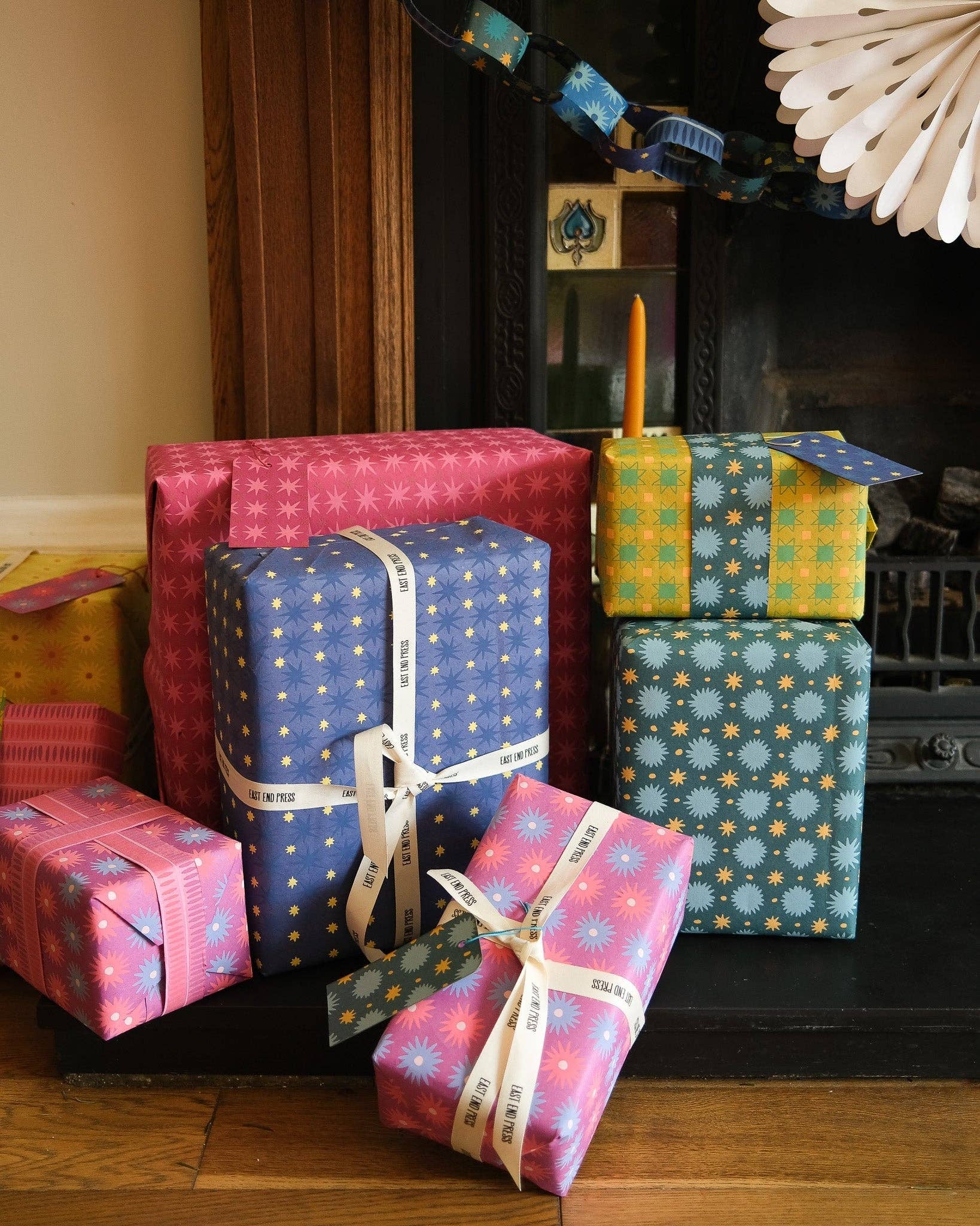 MIDNIGHT SKY Wrapping Paper Sheet - bubblegum market