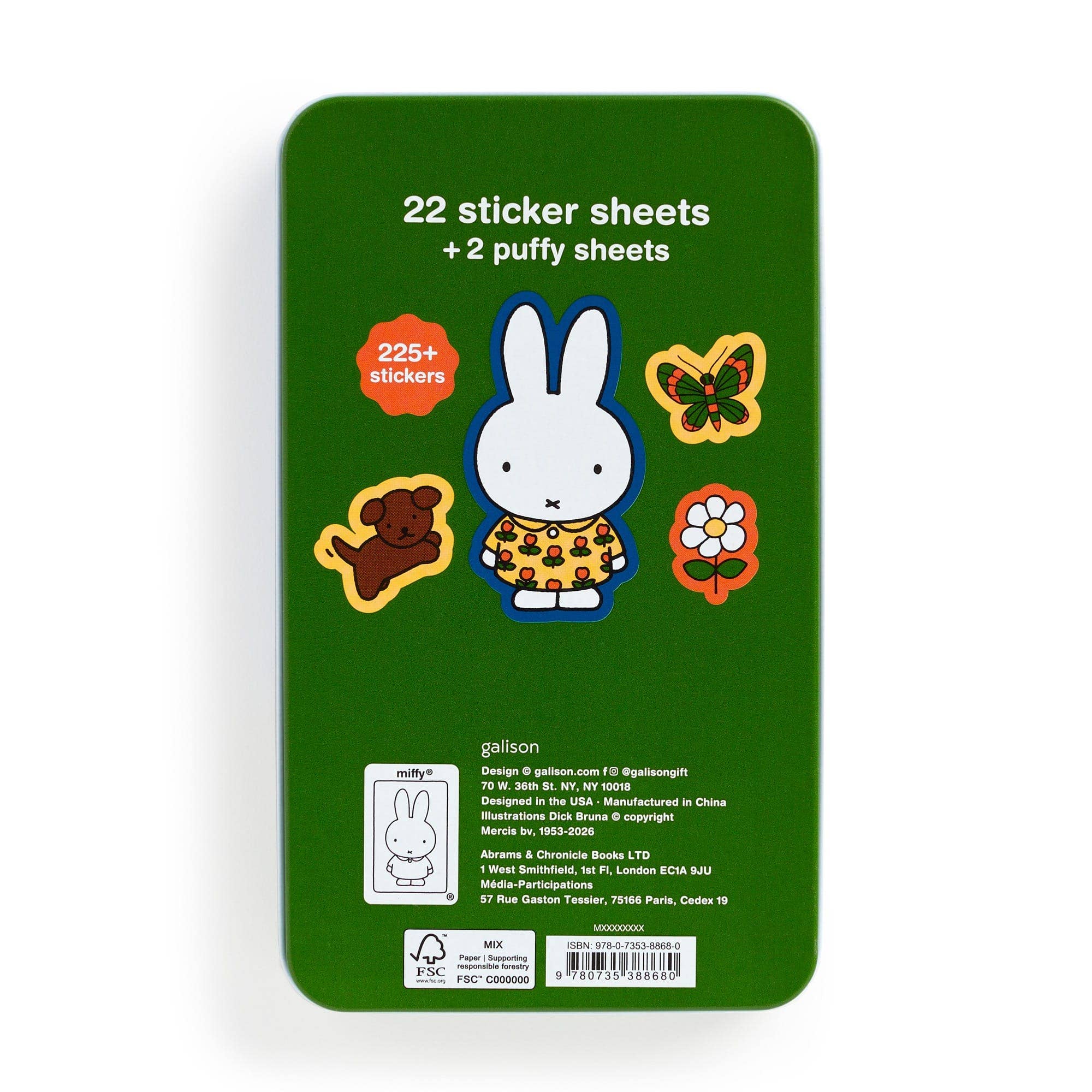 Miffy Sticker Tin - bubblegum market