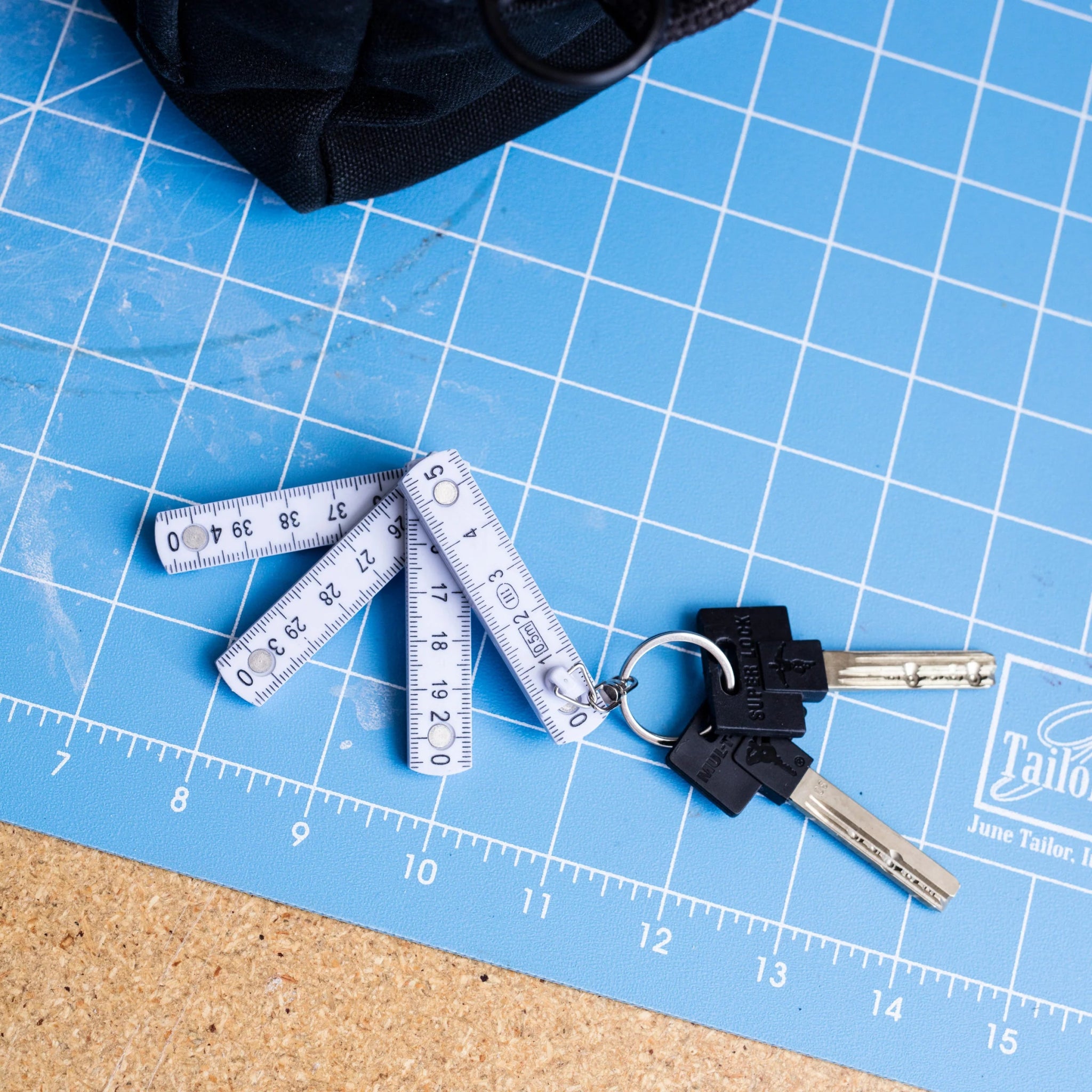 Mini Folding Ruler Keychain - bubblegum market