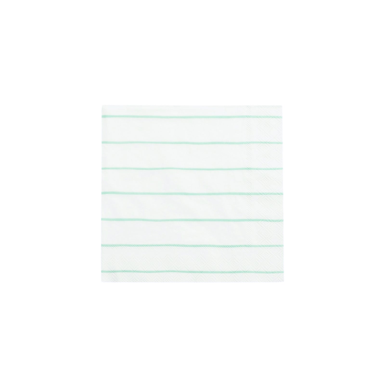 Mint Frenchie Striped Petite Napkins - bubblegum market