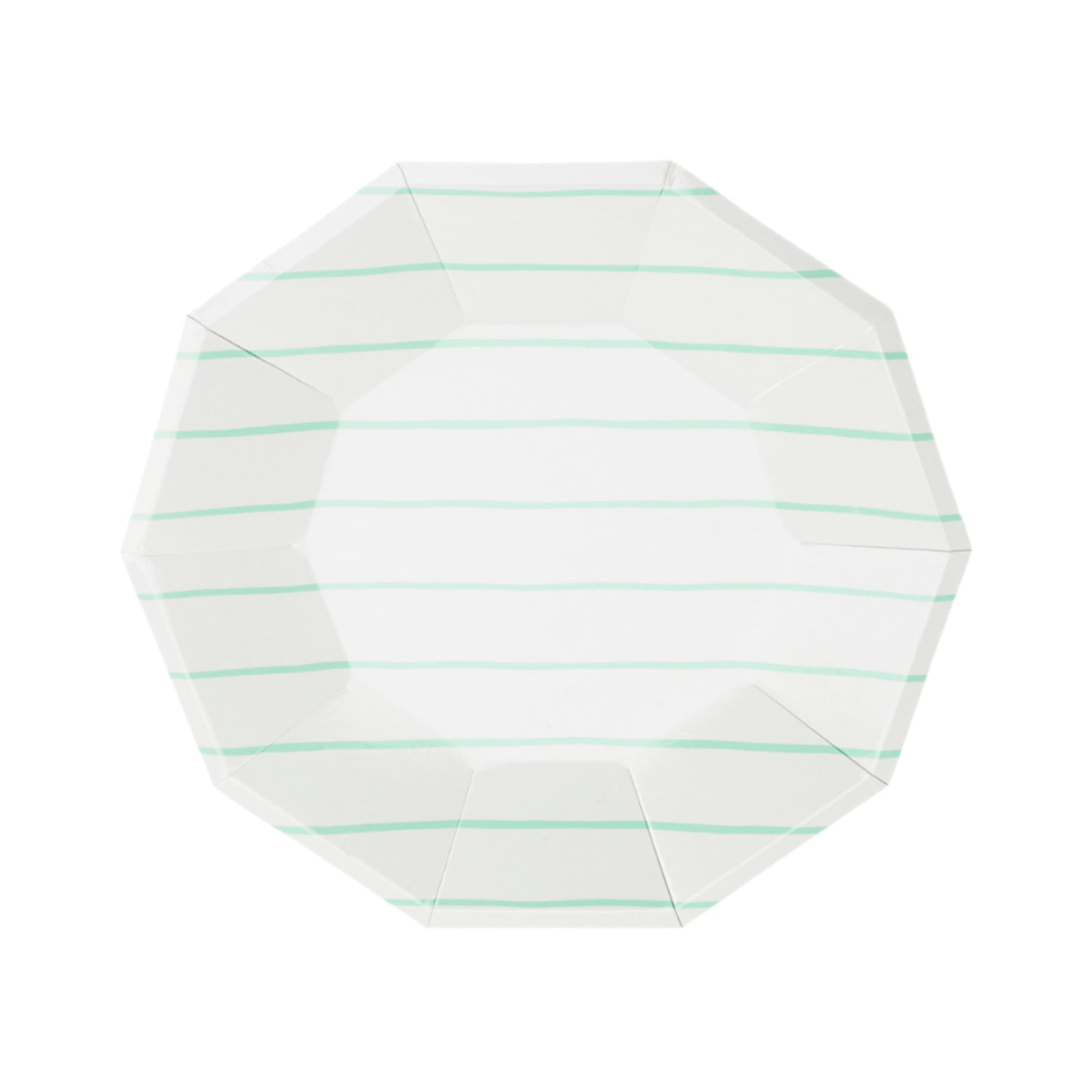 Mint Frenchie Striped Small Plates 7.5" - bubblegum market