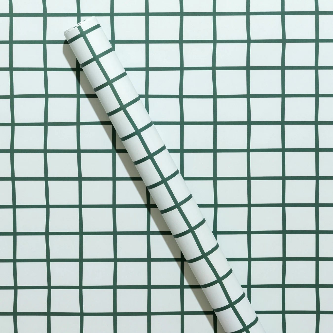 Mint Grid Holiday Wrapping Paper Sheets (Roll of 3) - bubblegum market