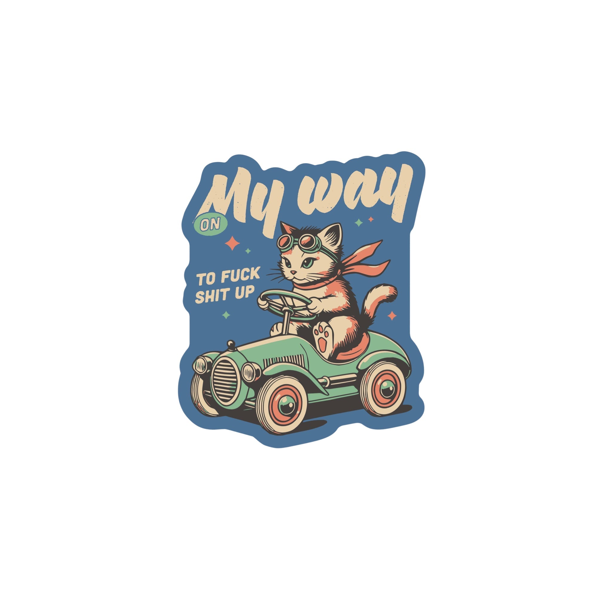 MISSION KITTY Vinyl Sticker - bubblegum market