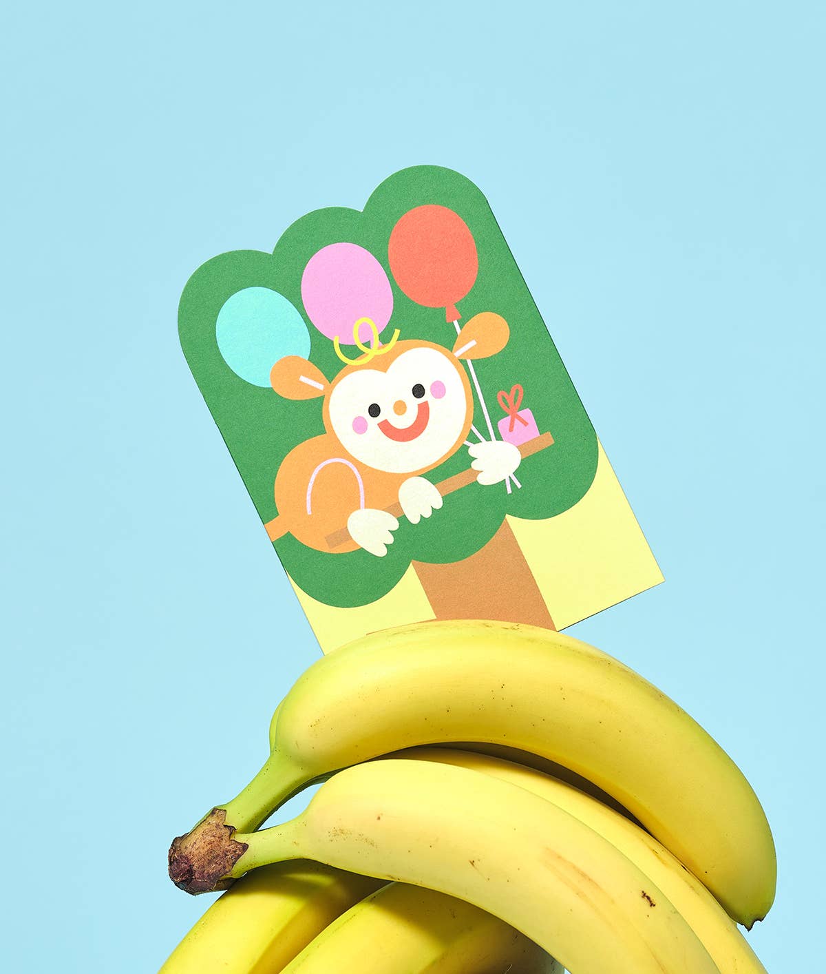 Monkey Surprise Fold Out Birthday Card - bubblegum market