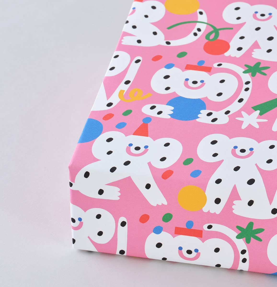 'Monkeys' Gift Wrap Sheet - bubblegum market