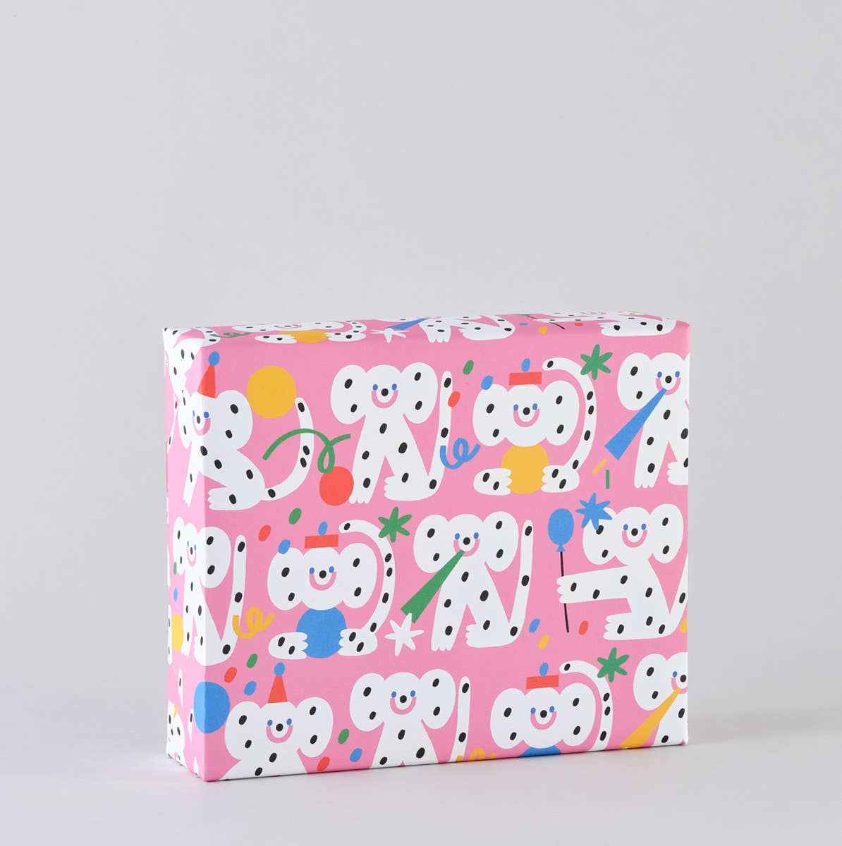'Monkeys' Gift Wrap Sheet - bubblegum market