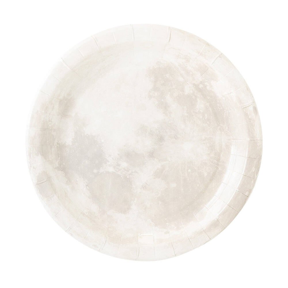 Moon Paper Party Plates 9" - bubblegum market