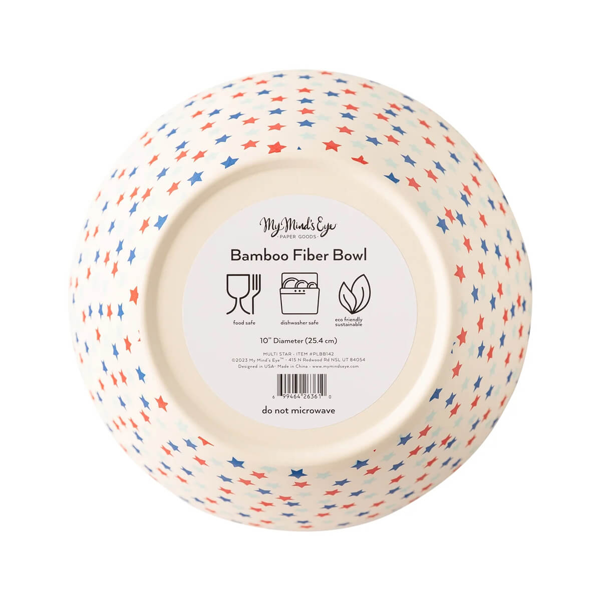 Mulit Stars Reusable Bamboo Serving Bowl - bubblegum market