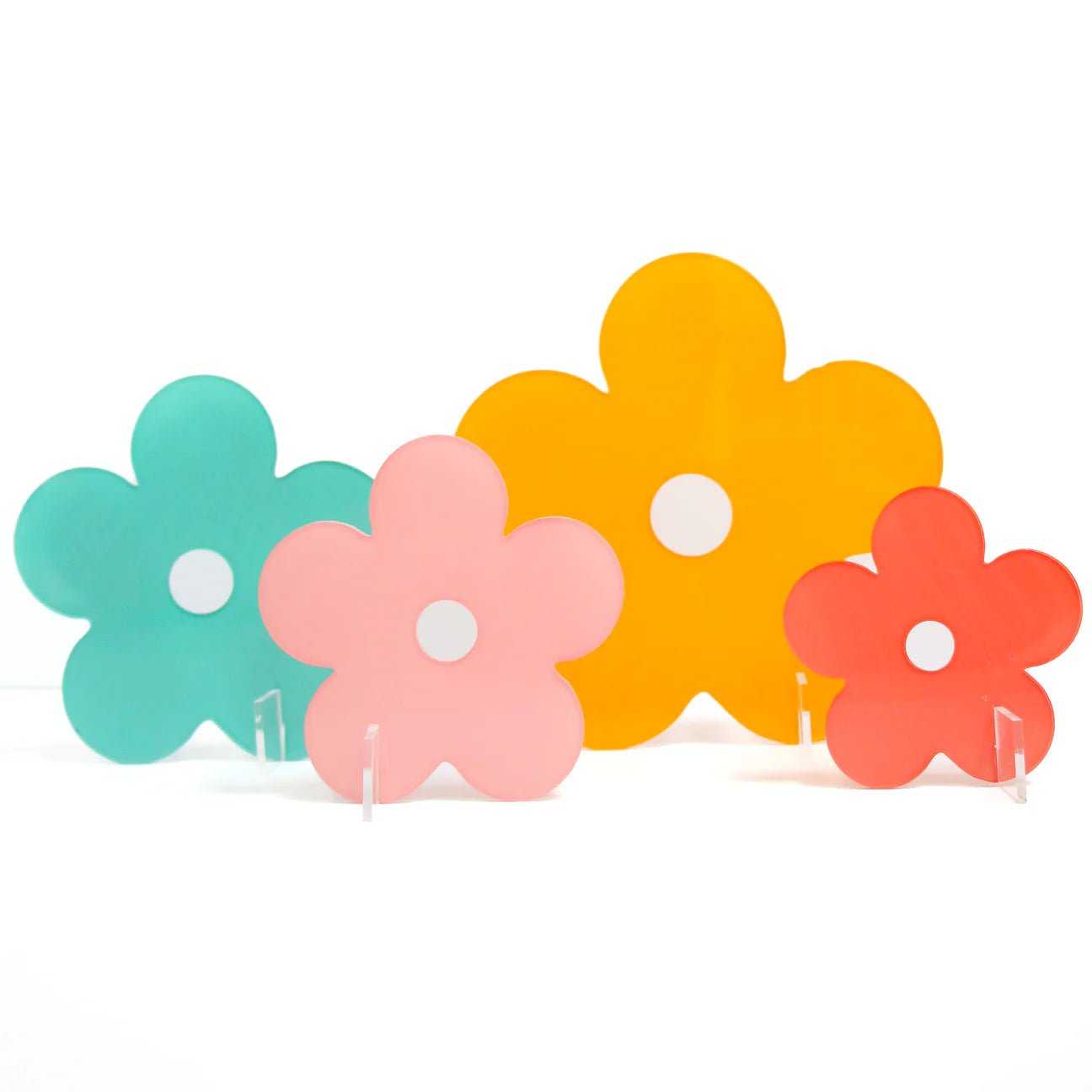 Multi - Color Acrylic Daisy Set - bubblegum market