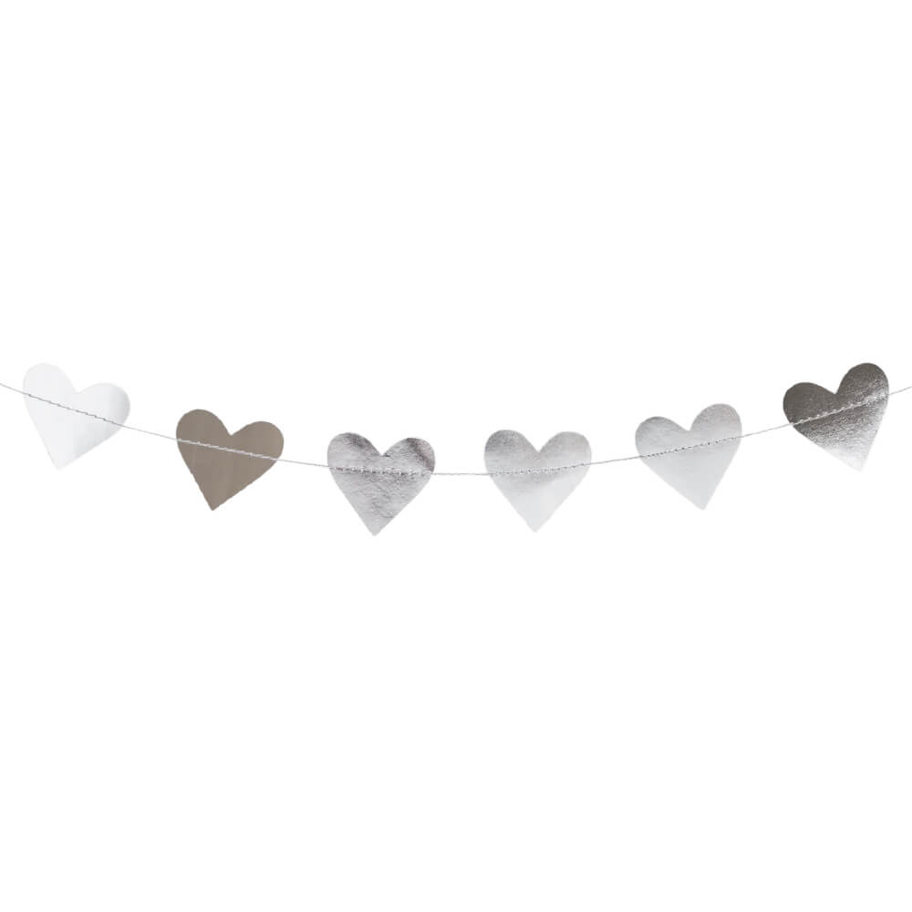 my-minds-eye-shiny-silver-heart-banner-garland-valentines-day