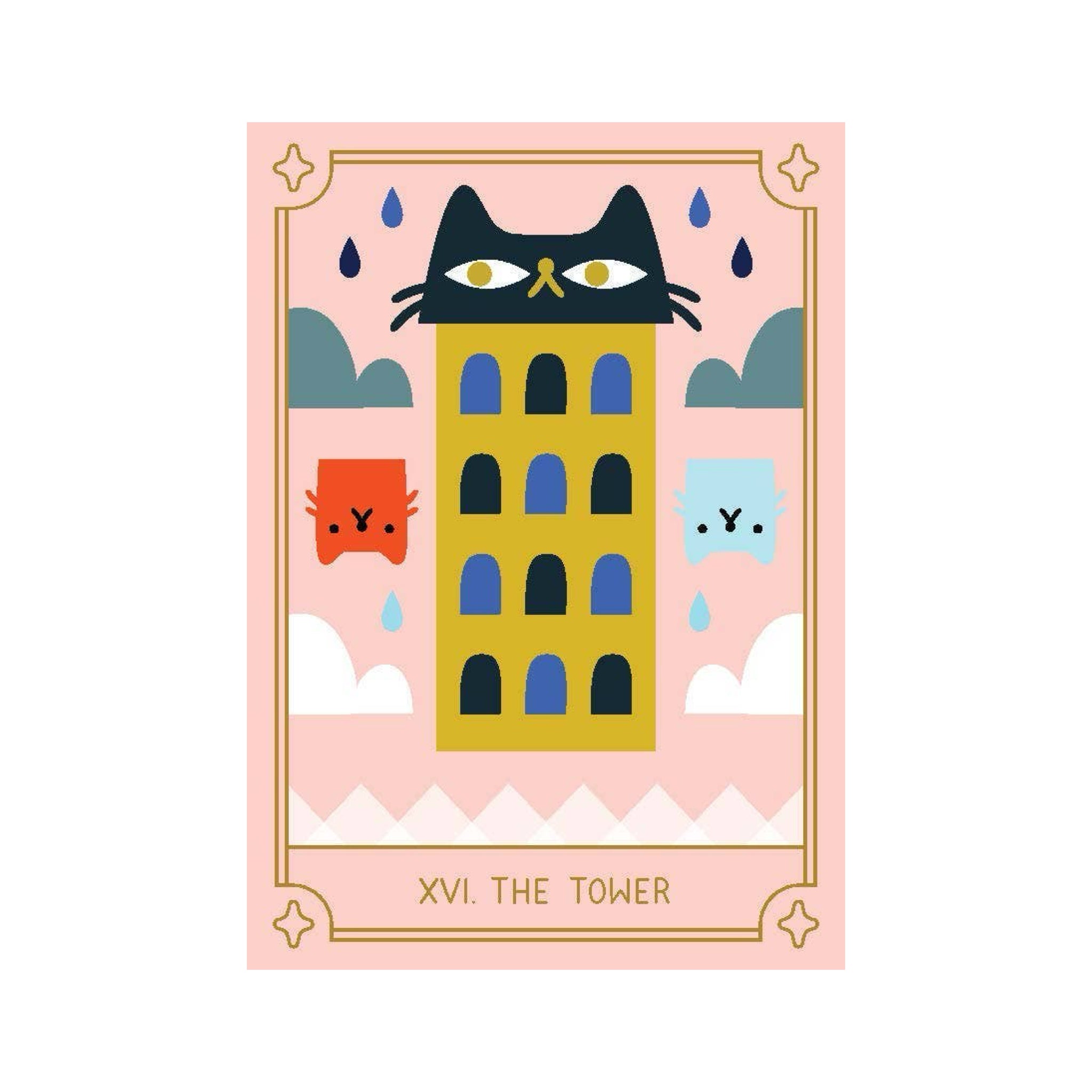 Mystic Cats Tarot: A 78 - Card Deck and Guidebook - bubblegum market