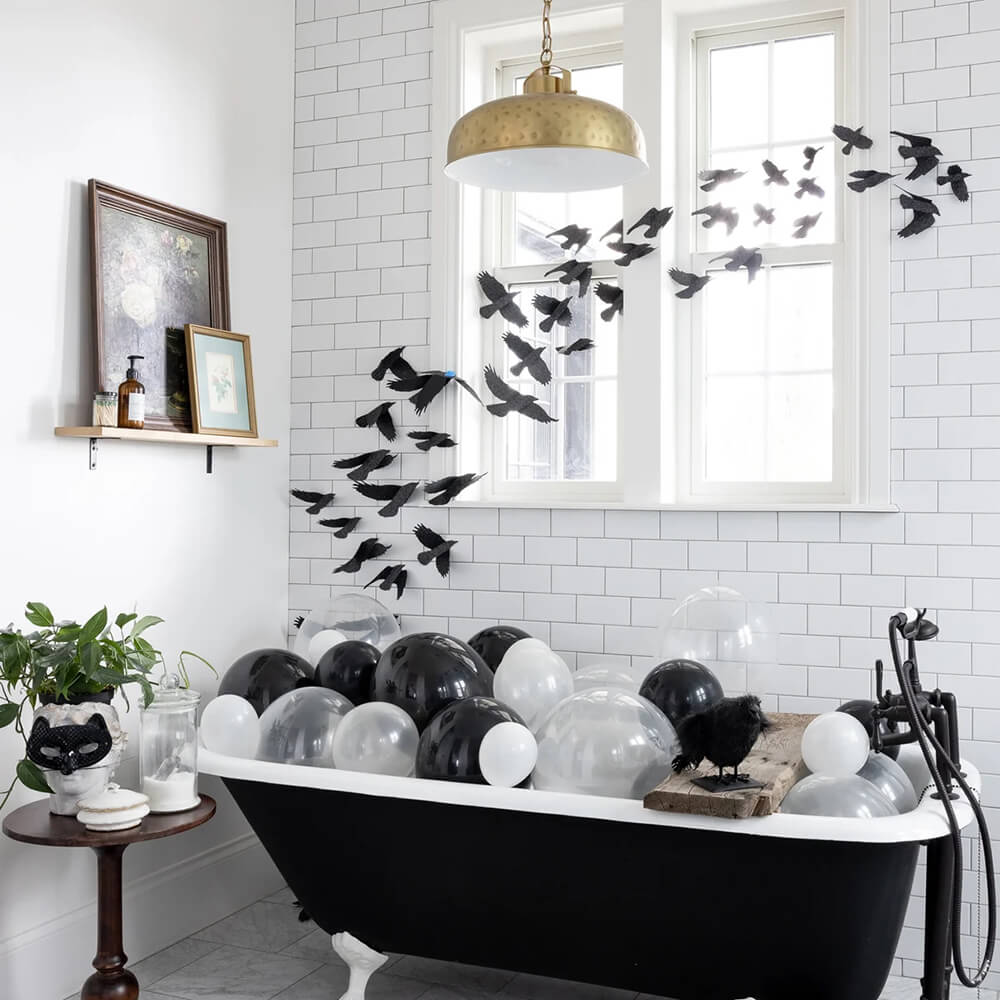 mystical-bag-of-black-glittery-ravens-spooky-halloween-wall-decor