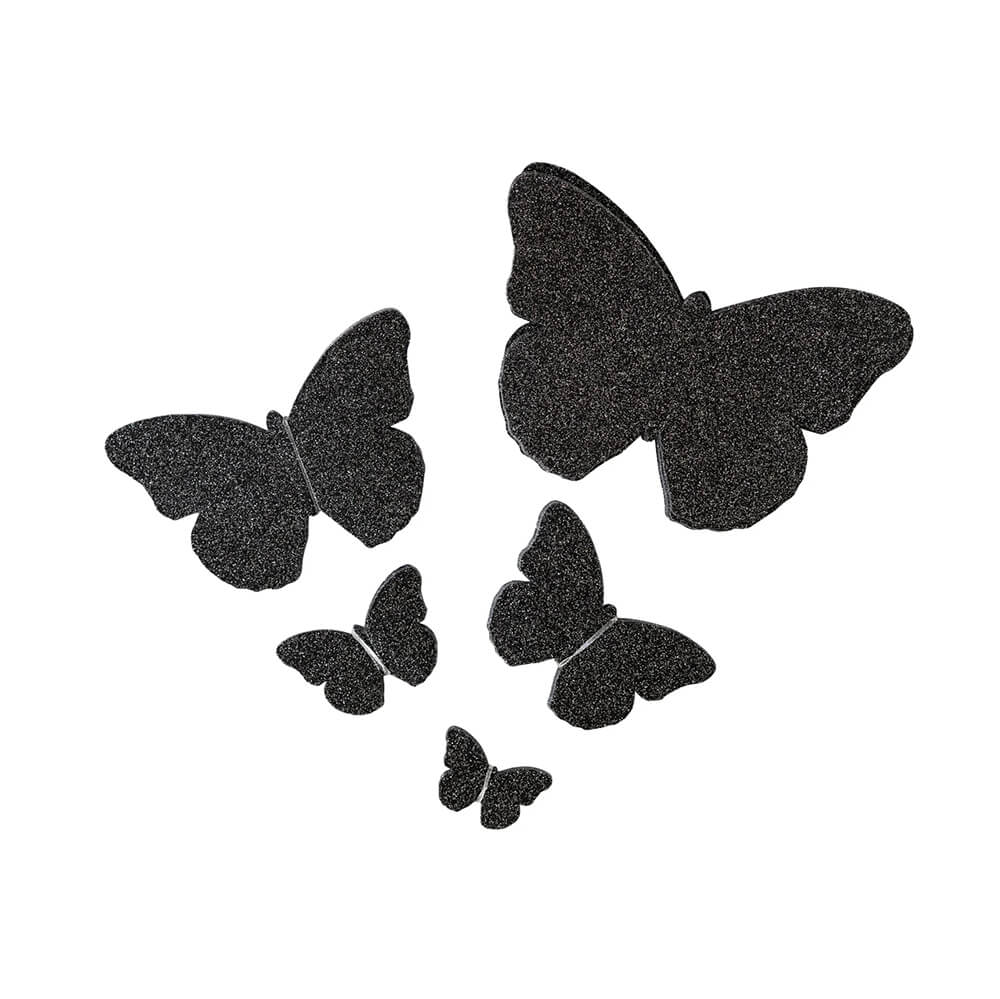 mystical-bag-of-butterflies-wall-decor-black-glittery-butterfly