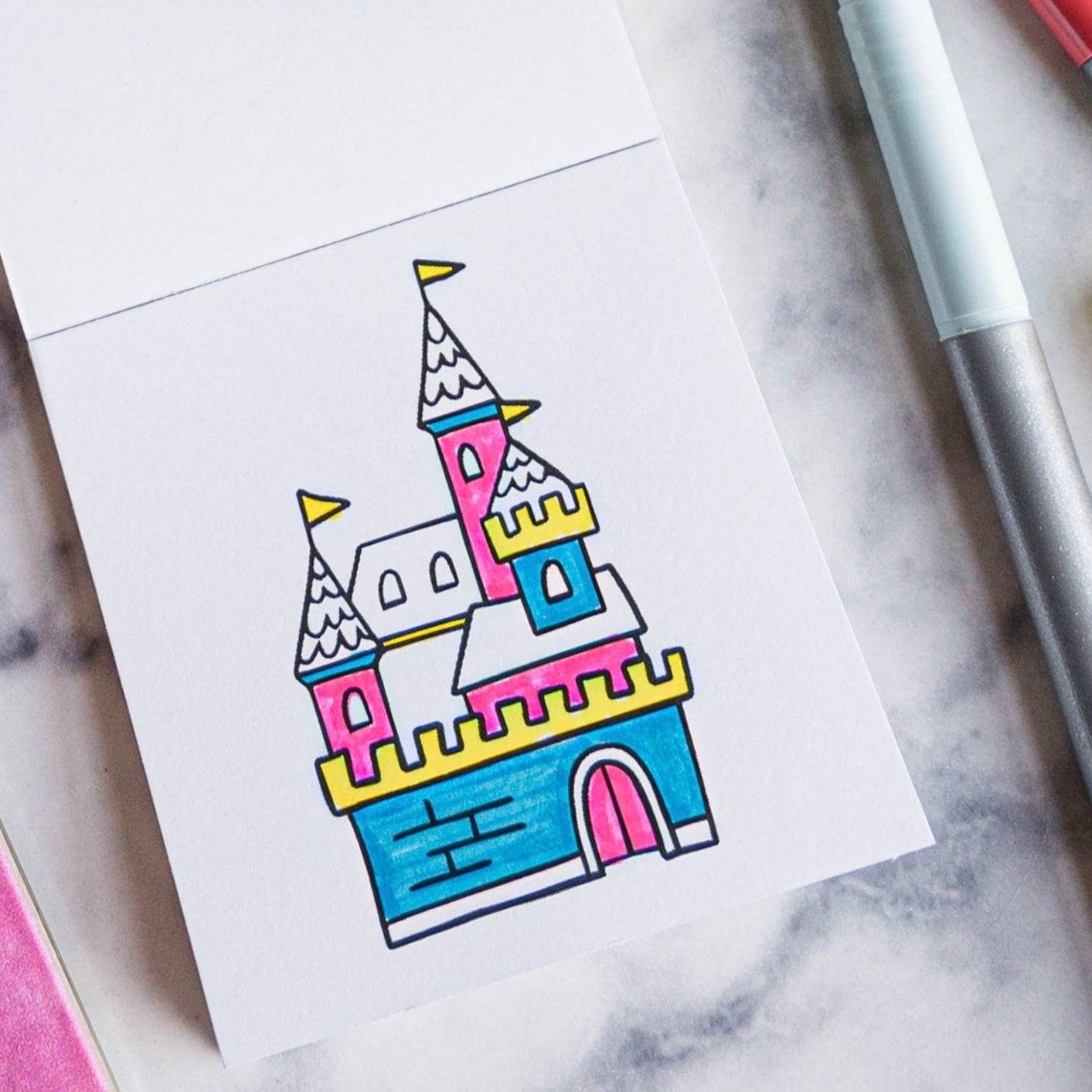 Mythical & Magical Mini Coloring Pad - bubblegum market
